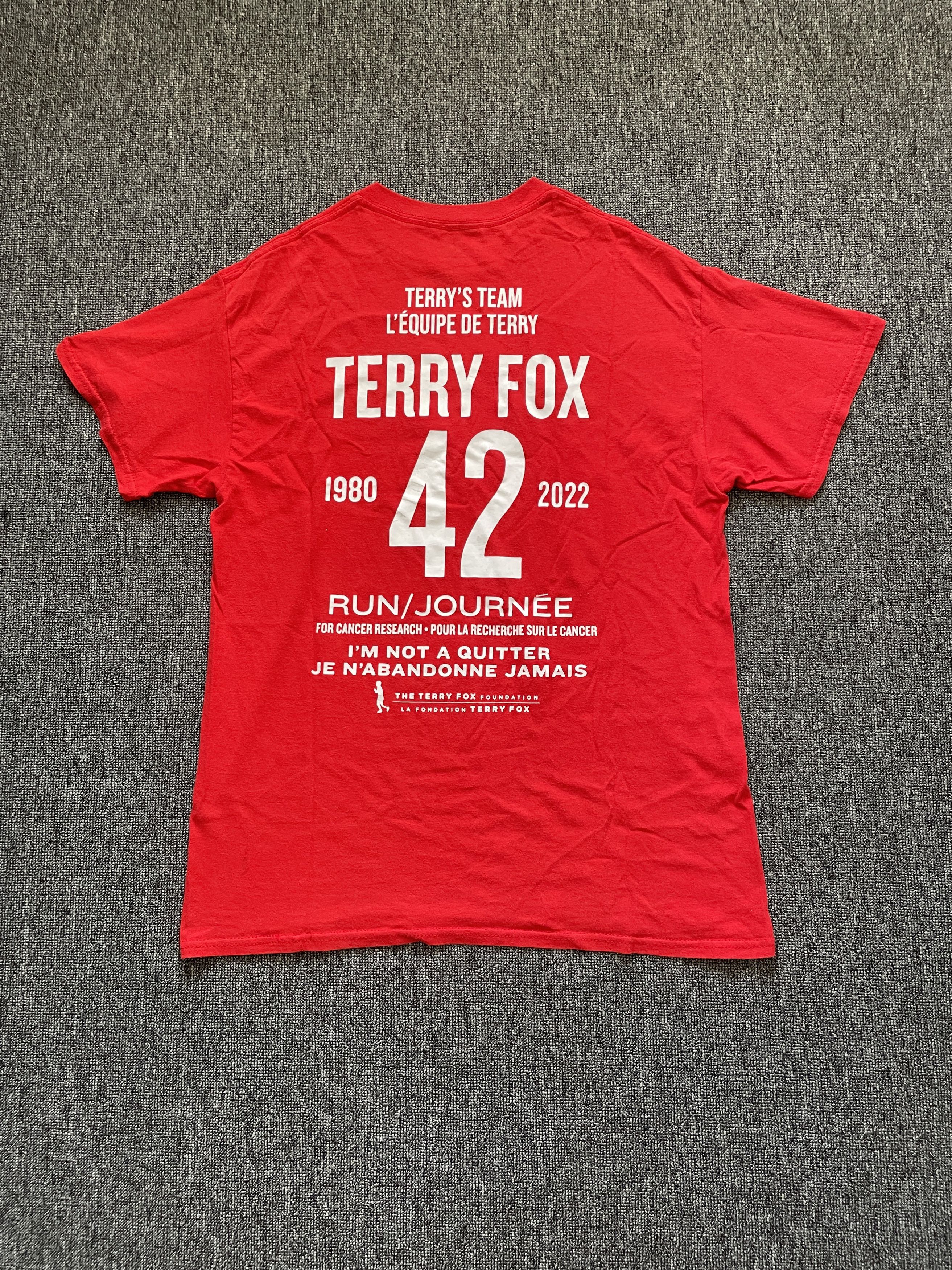 Adidas Adidas Terry Fox 42nd Anniversary Tee Running Size US M / EU 48-50 / 2 - 4 Thumbnail