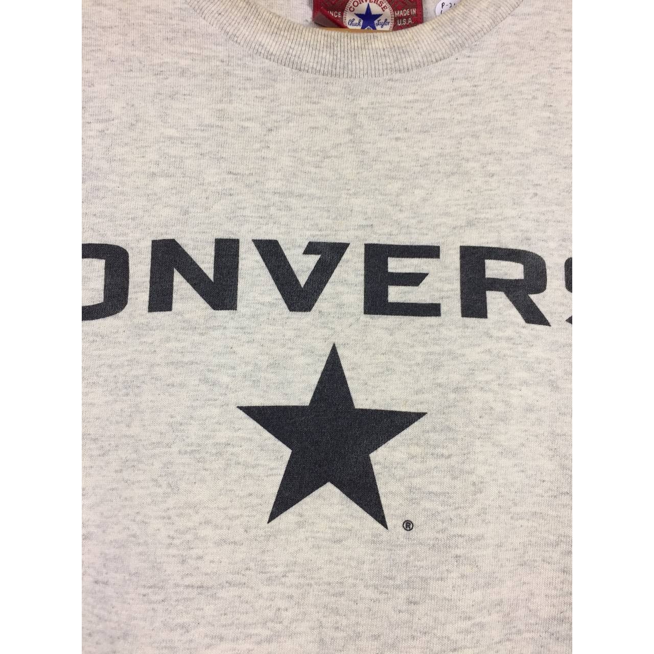 Converse × Vintage Vtg 90s Converse All Star Made In Usa Long Sleeve Tee Size US M / EU 48-50 / 2 - 5 Thumbnail
