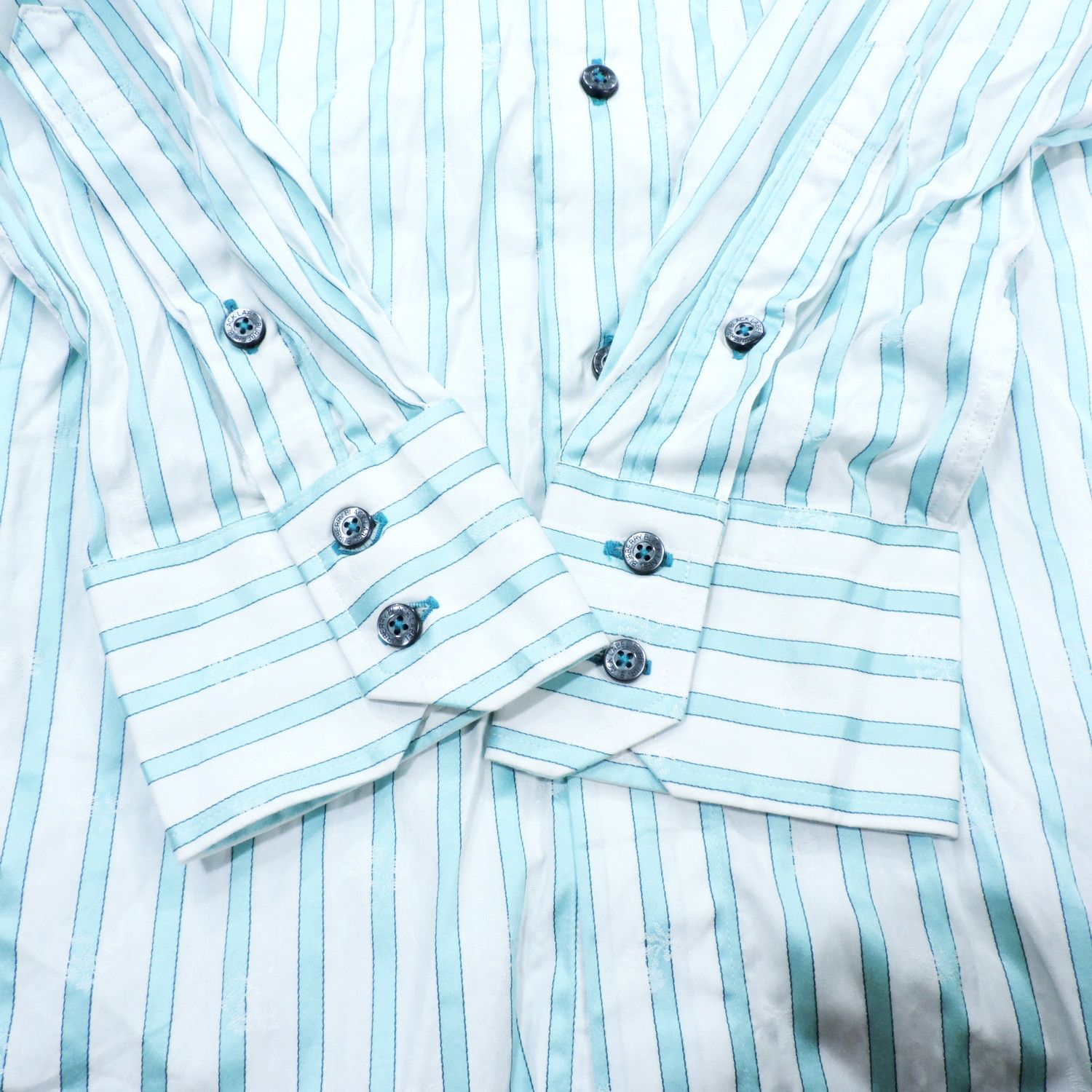 Burberry BURBERRY BLACK LABEL STRIPED MONOGRAM LONG SLEEVE SHIRT Size US M / EU 48-50 / 2 - 14 Thumbnail