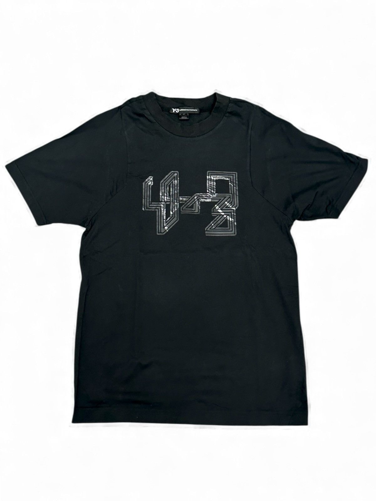 Y-3 FW16 Y-3 Yohji Yamamoto Metallic Logo Tee Size US M / EU 48-50 / 2 - 1 Thumbnail