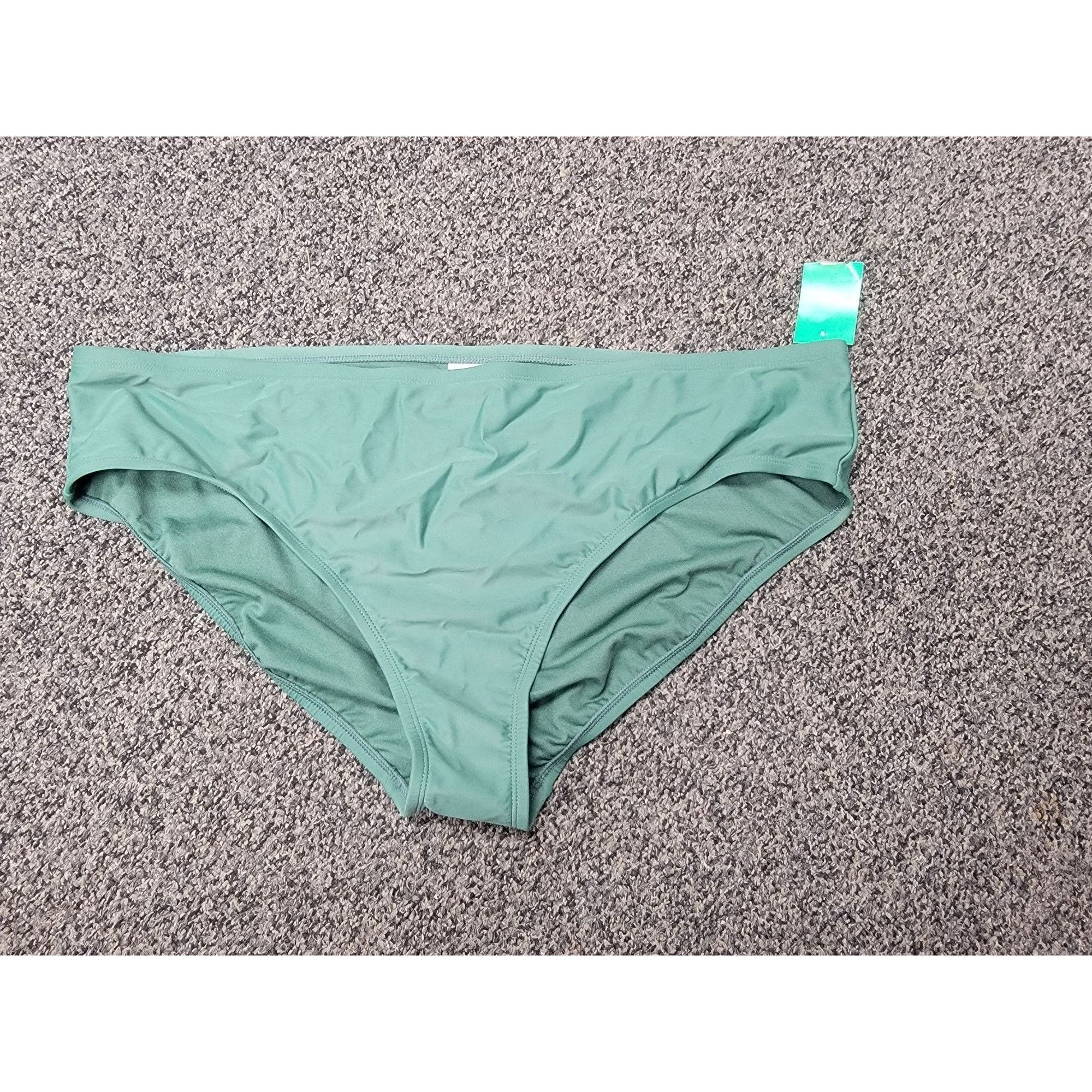 Other Xhilaration Womens Green Bikini Swim Bottom Size 24W/26W Nyl Size ONE SIZE - 1 Thumbnail