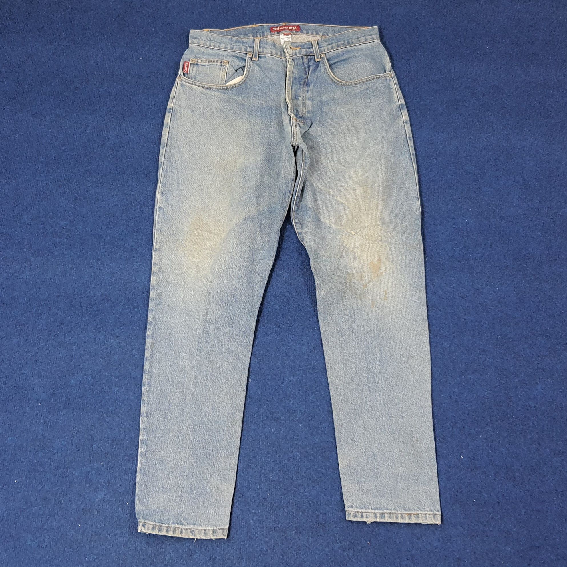 Stussy × Vintage Vintage Stussy Streetwear Custom Logo Jeans Size US 32 / EU 48 - 3 Thumbnail