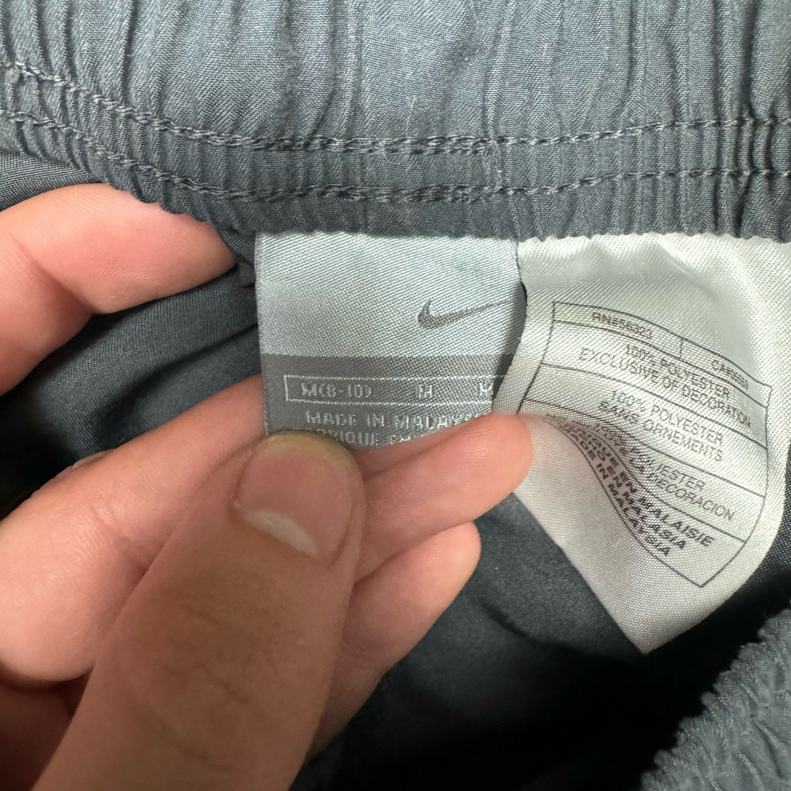 Nike Nike Y2K 2000s Vintage Gray White Windbreaker Atheltic Pants Size US 30 / EU 46 - 3 Thumbnail