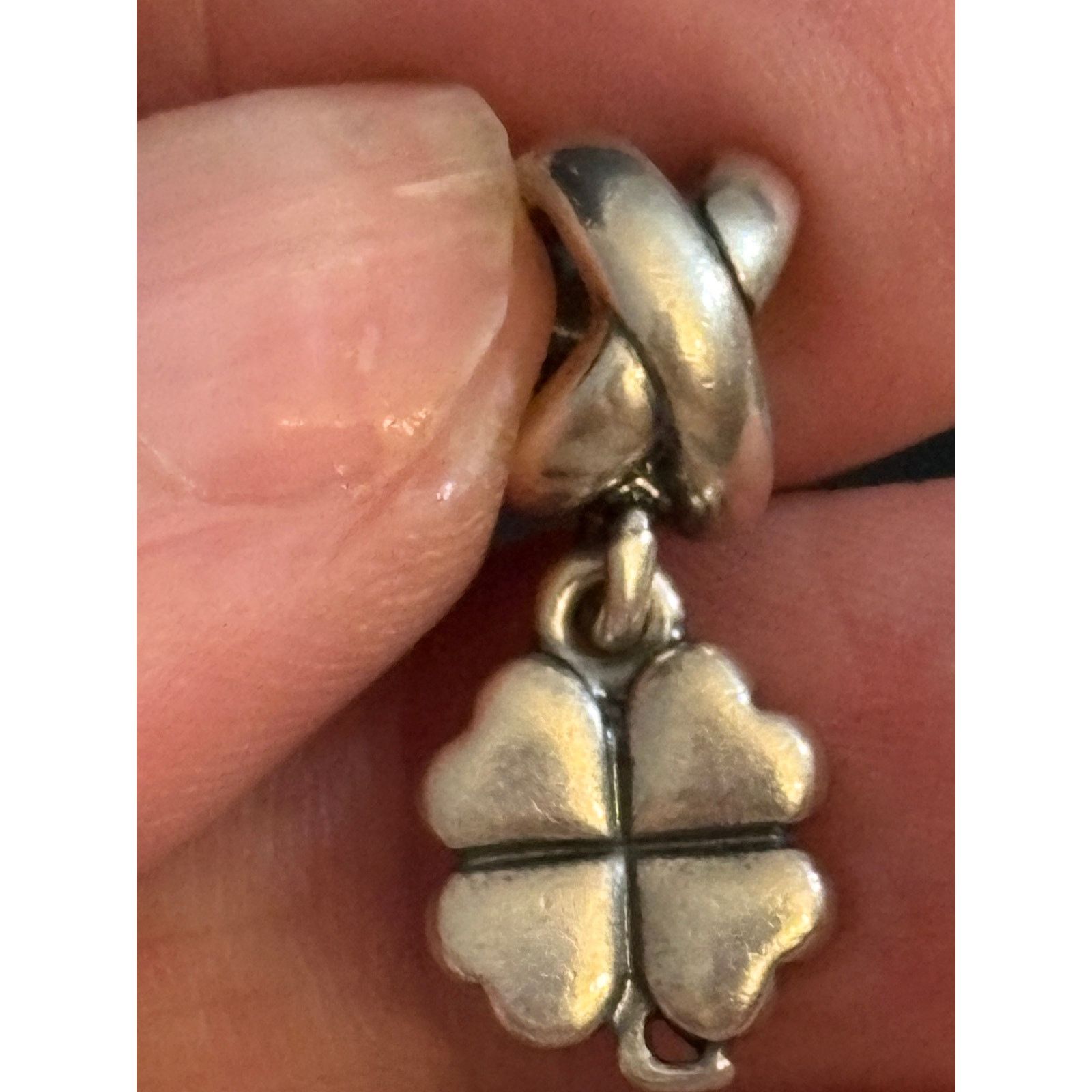 pandora Pandora S925 ALE Four Leaf Clover Charm Sterling Silver Size ONE SIZE - 2 Thumbnail