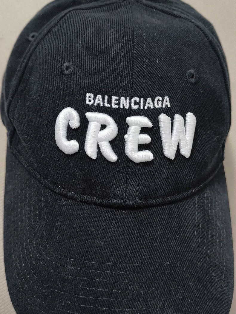 Balenciaga Balenciaga Crew monogram embroidered baseball cap 2504-Next Size ONE SIZE - 1 Thumbnail