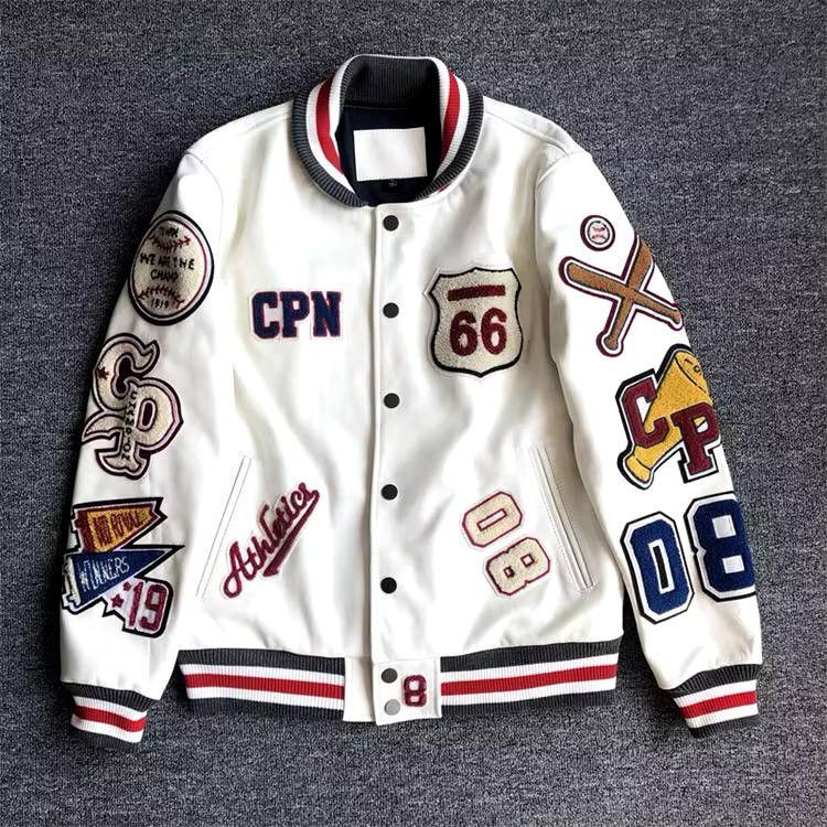 Japanese Brand × Vintage American retro embroidered baseball jacket Size US L / EU 52-54 / 3 - 3 Thumbnail