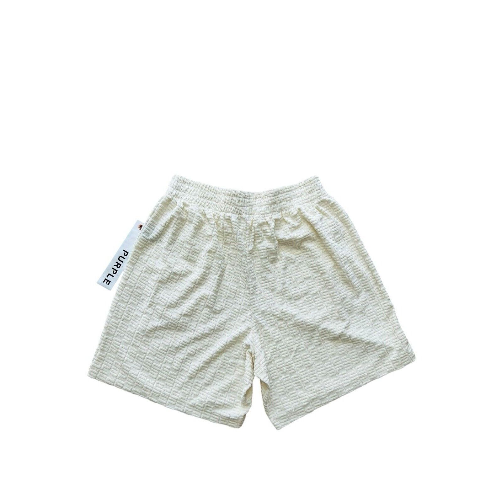 Purple × Purple Brand Purple Brand Jeans Mens Slim Terry Shorts Cream $195 Size L Size US 34 / EU 50 - 4 Thumbnail