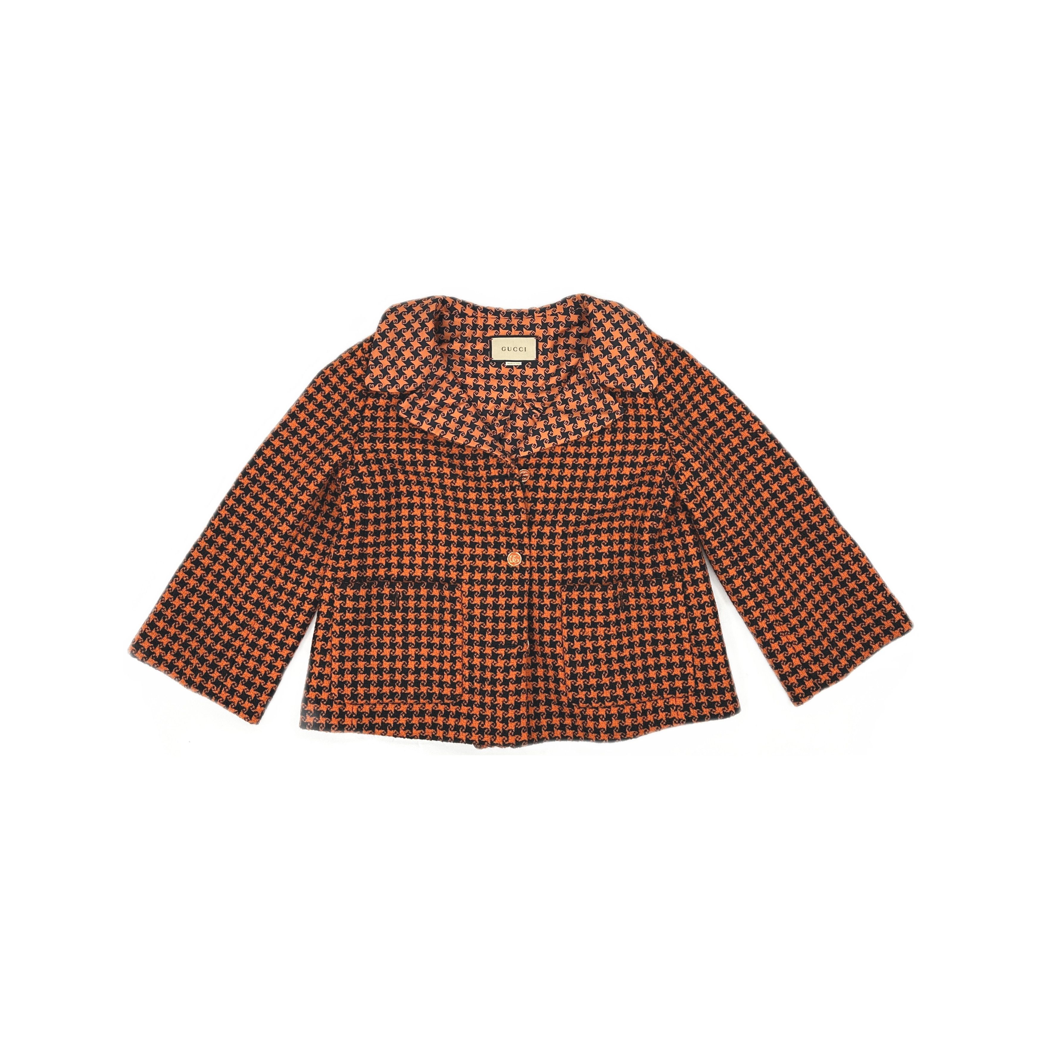 Gucci Gucci Houndstooth Wool Blend Jacket Size 40 Size S / US 4 / IT 40 - 1 Thumbnail
