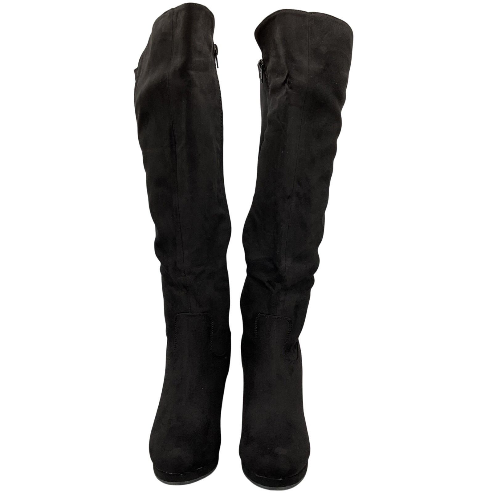 Other NEW Katliu Women's Knee High Heeled Boots Black Size 8.5 Size US 8.5 / IT 38.5 - 3 Thumbnail