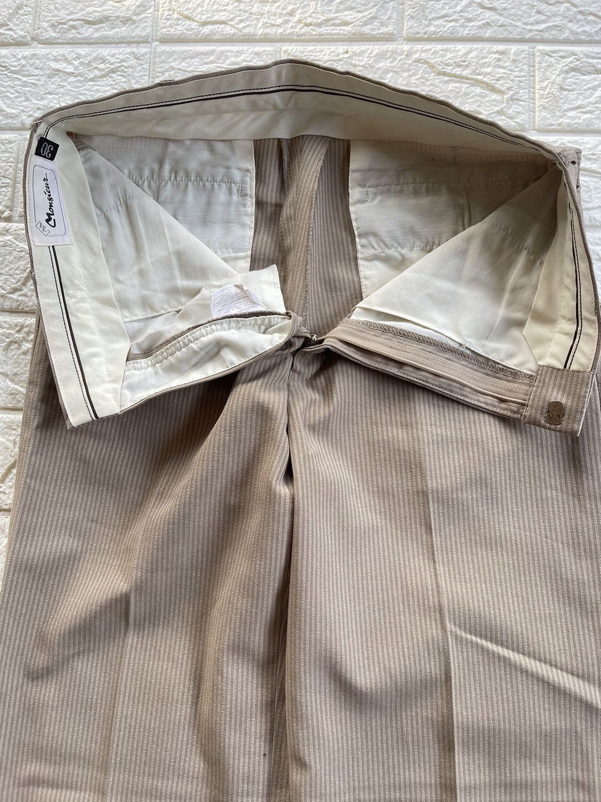 Christian Dior Monsieur Slack Vintage Monsieur Casual Wide Leg Pants Size 30" / US 8 / IT 44 - 7 Thumbnail