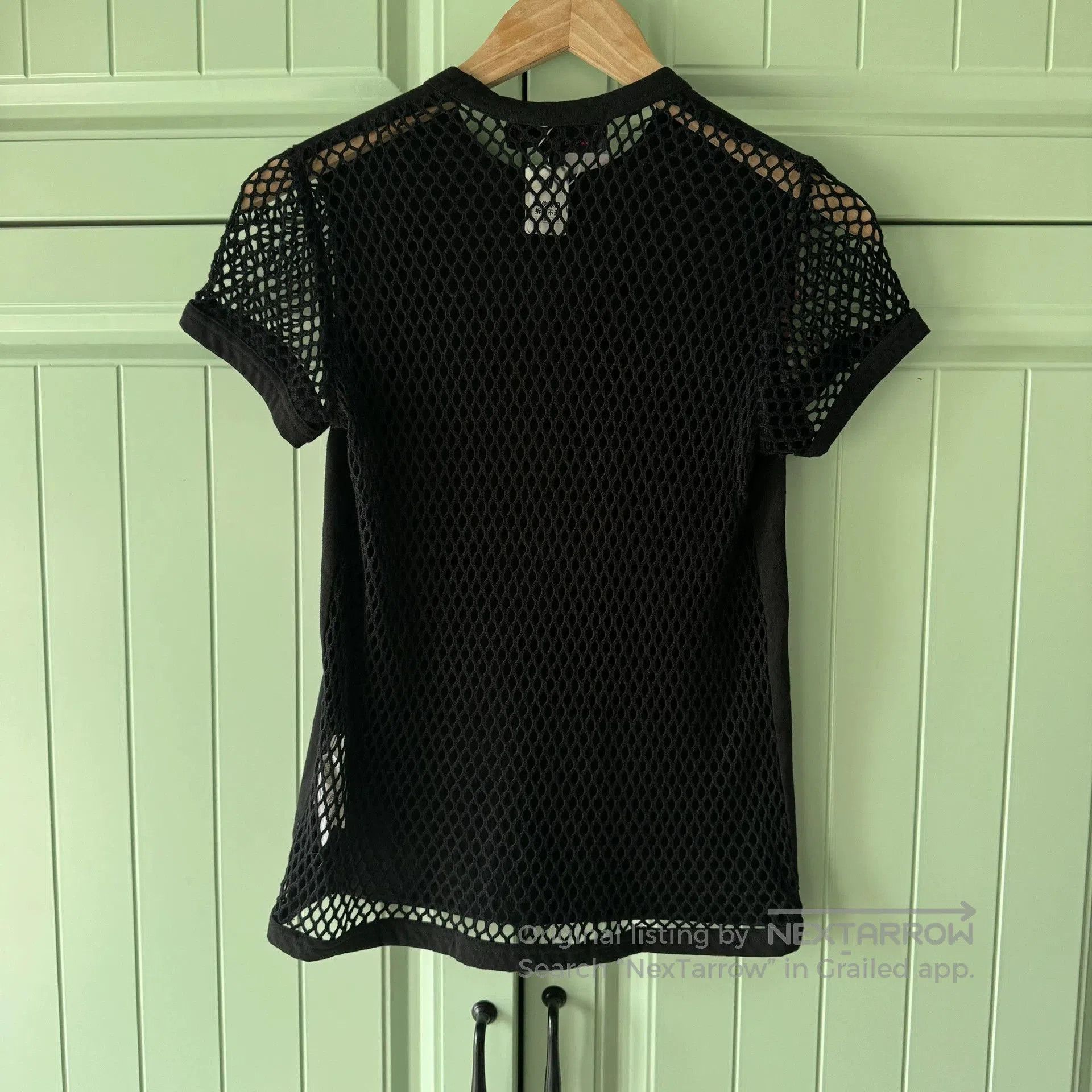 Comme des Garcons COMME des GARCONS Black Mesh Rose T-shirt. Size US S / EU 44-46 / 1 - 2 Thumbnail