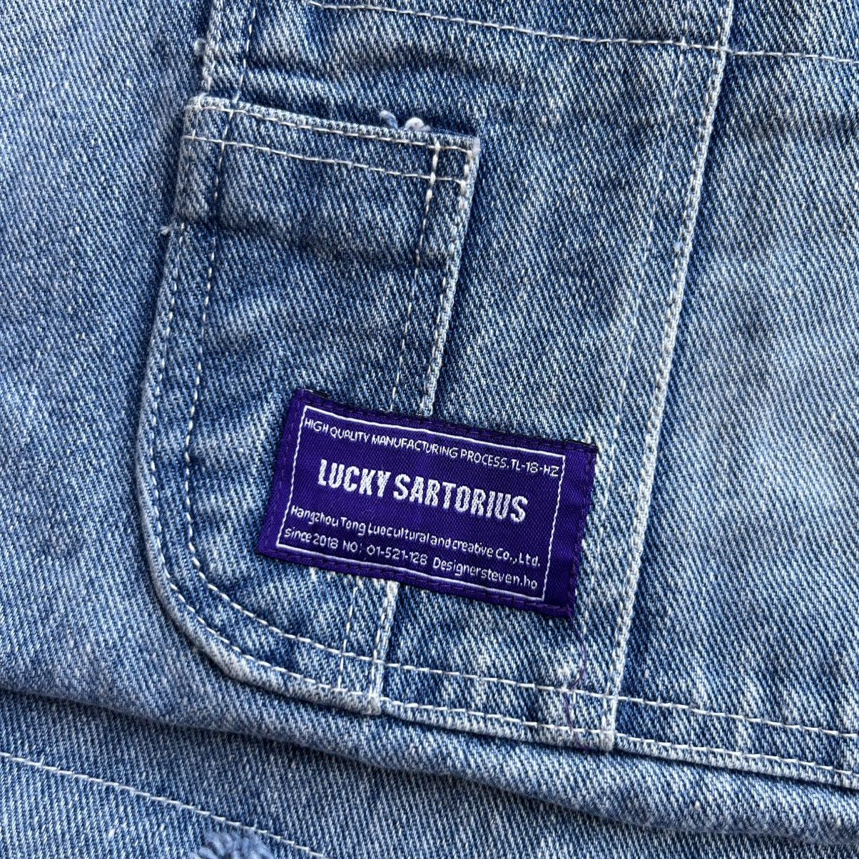 Japanese Brand LUCKY SARTORIOUS RECONSTRUCTED FADED HOODIE LIKE GREG Size US XXL / EU 58 / 5 - 3 Thumbnail