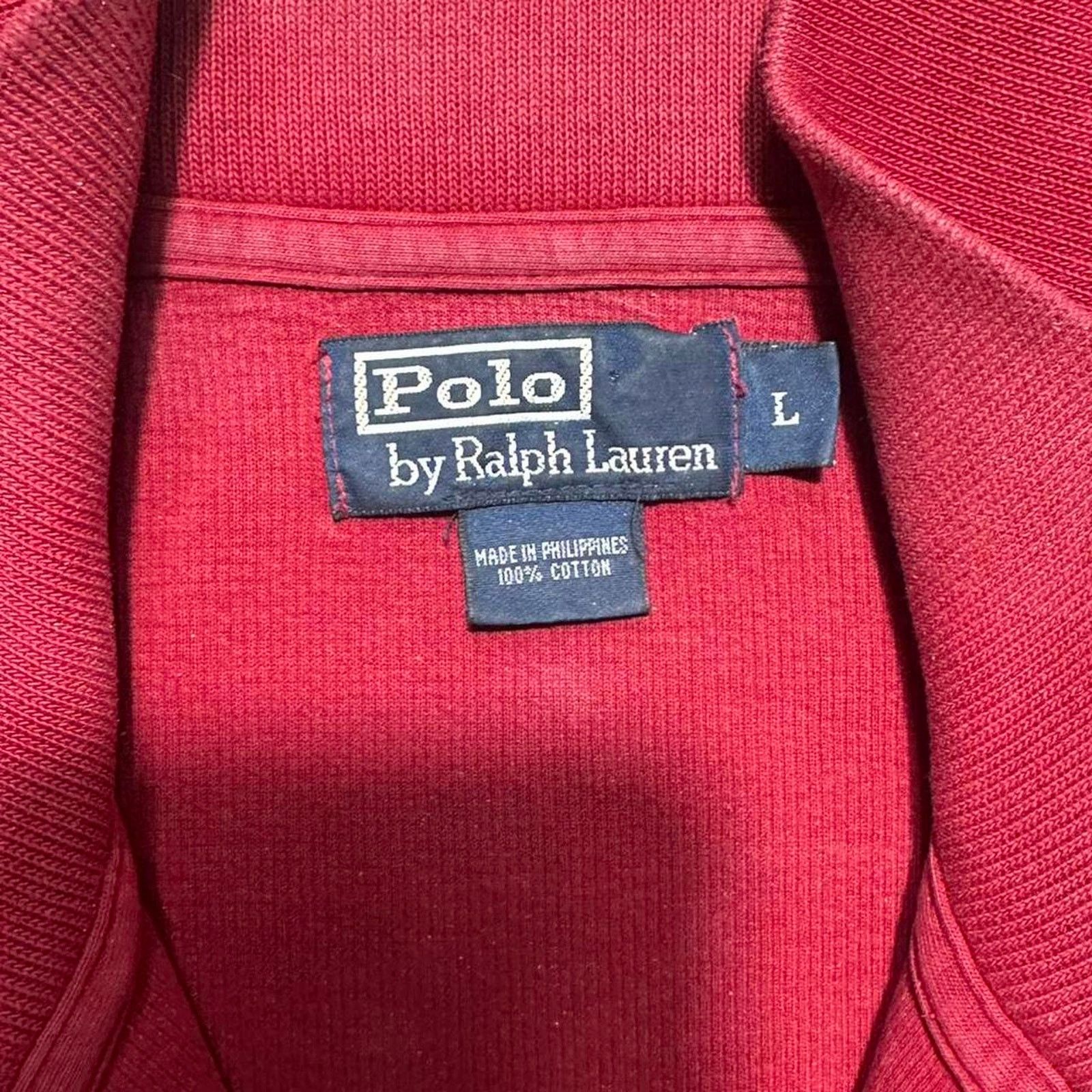 Polo Ralph Lauren Vintage Polo Ralph Lauren Quarter Zip Sweatshirt Sweater Size US L / EU 52-54 / 3 - 3 Thumbnail