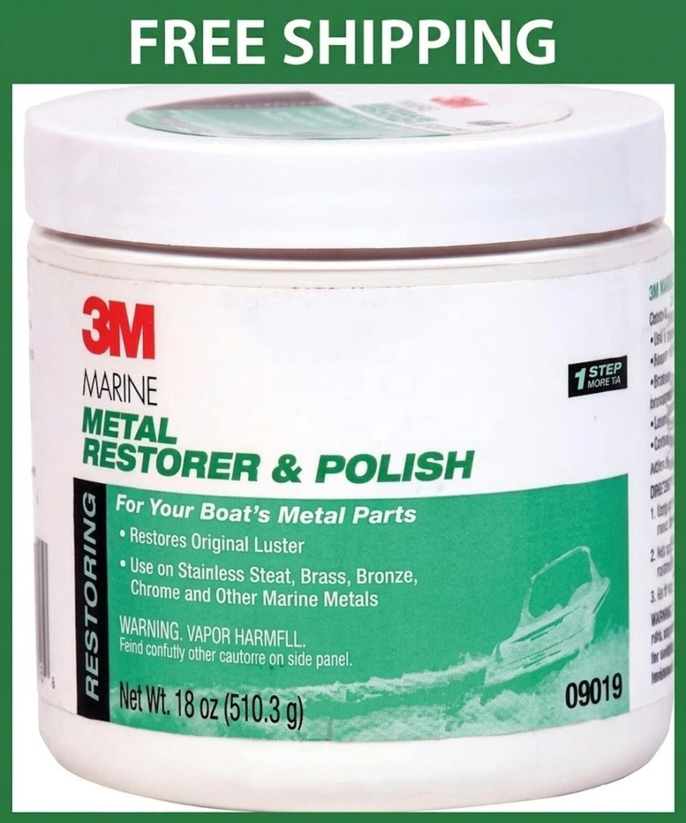 Other MARINE METAL RESTORER & POLISH (3M MARINE) Size ONE SIZE - 1 Thumbnail