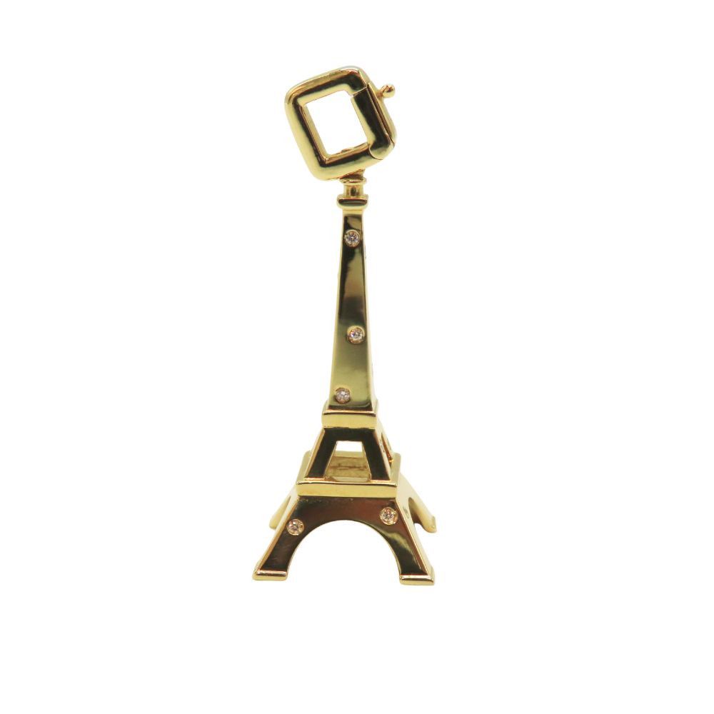 Louis Vuitton Louis Vuitton Louis Vuitton Au750 Diamond Pendant Crocodile skin Pendant DUTY FREE for USA Size ONE SIZE - 1 Thumbnail