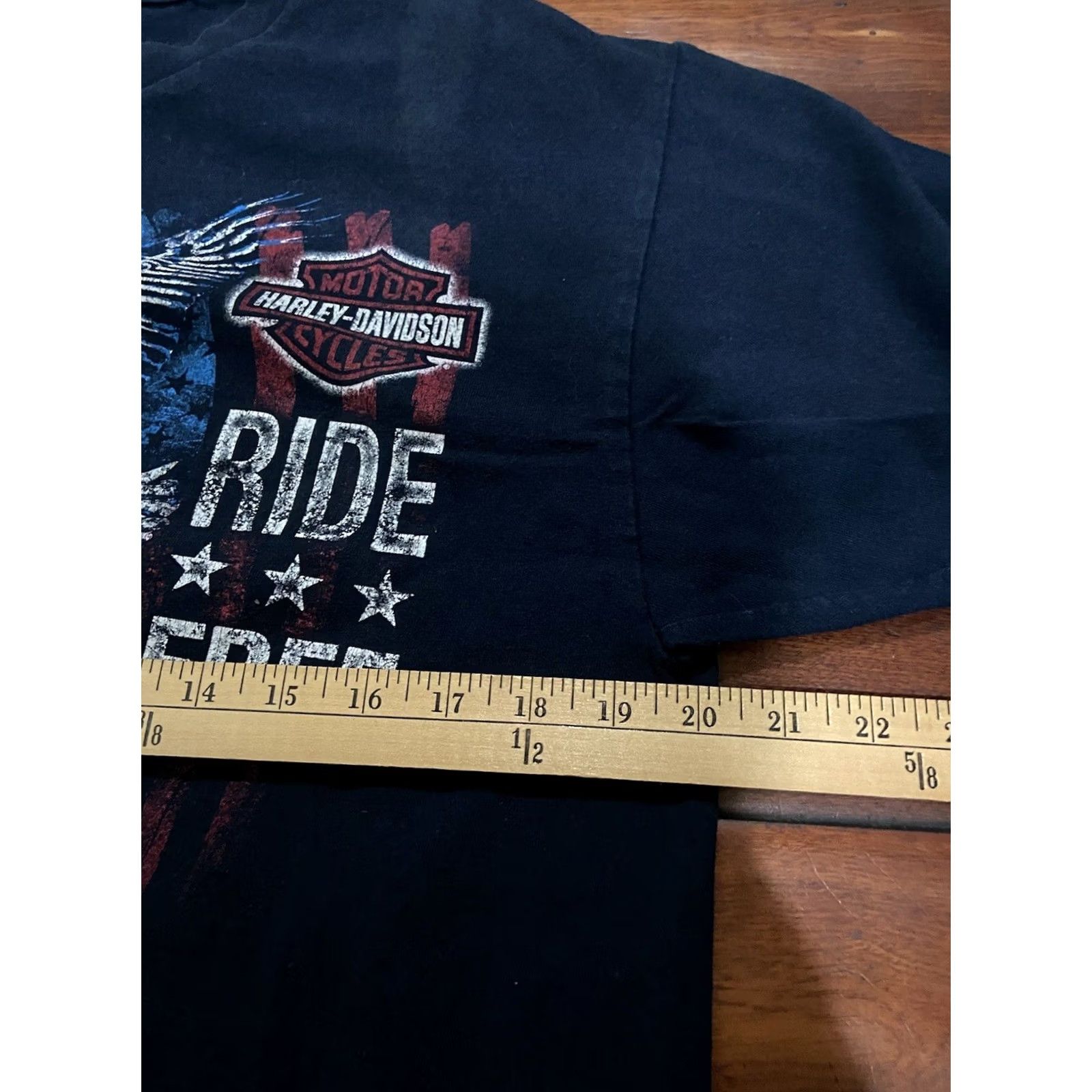 Harley Davidson Harley-Davidson Shirt Adult L Black Graphic Print Jersey Short Sleeve Crew Neck USA Biker Motorcycle Western Clothing Tee Size US L / EU 52-54 / 3 - 6 Thumbnail