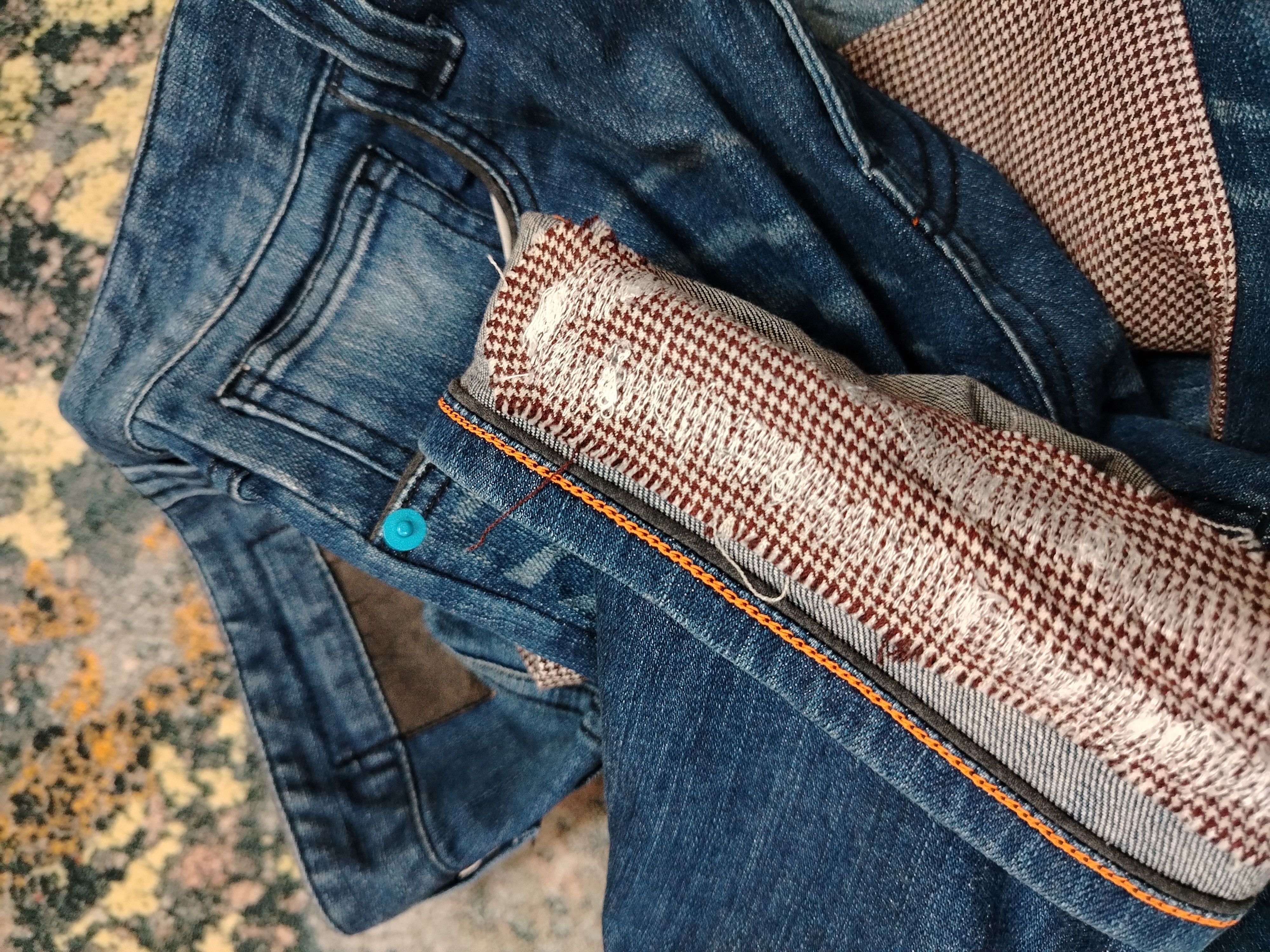 Hurley patchwork denim