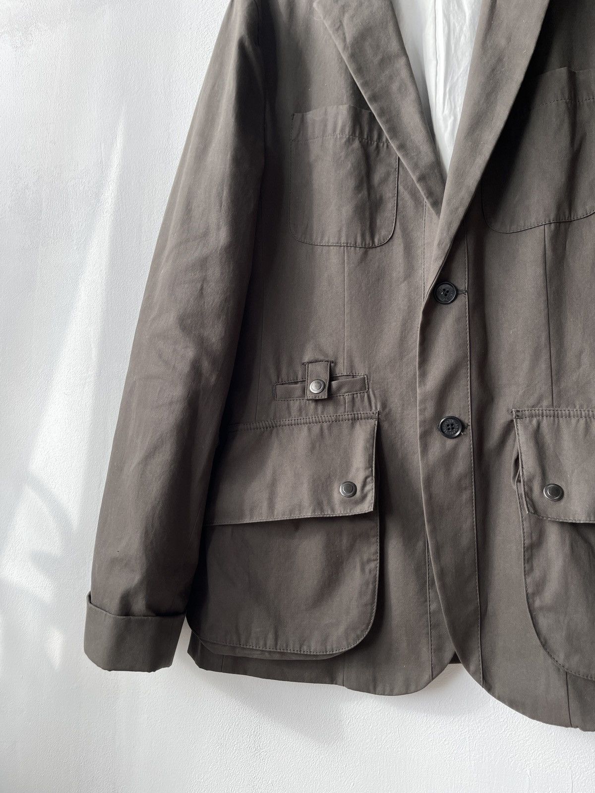 Armani Exchange Armani Exchange Men's M Brown Utility Field Blazer Jacket Size US M / EU 48-50 / 2 - 8 Thumbnail