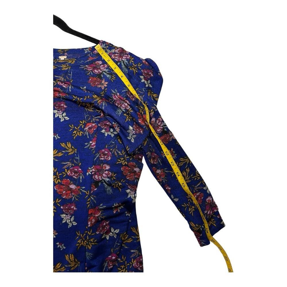Free People Free People l Blue Floral Ruffle Blouse Small Size S / US 4 / IT 40 - 7 Thumbnail