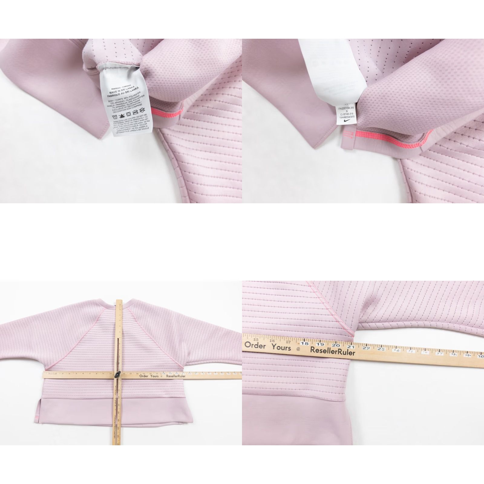 Nike Nike Pro Womens Small Crewneck Pullover Sweatshirt Pink Activewear Casual Breathable Ladies Size S / US 4 / IT 40 - 8 Thumbnail