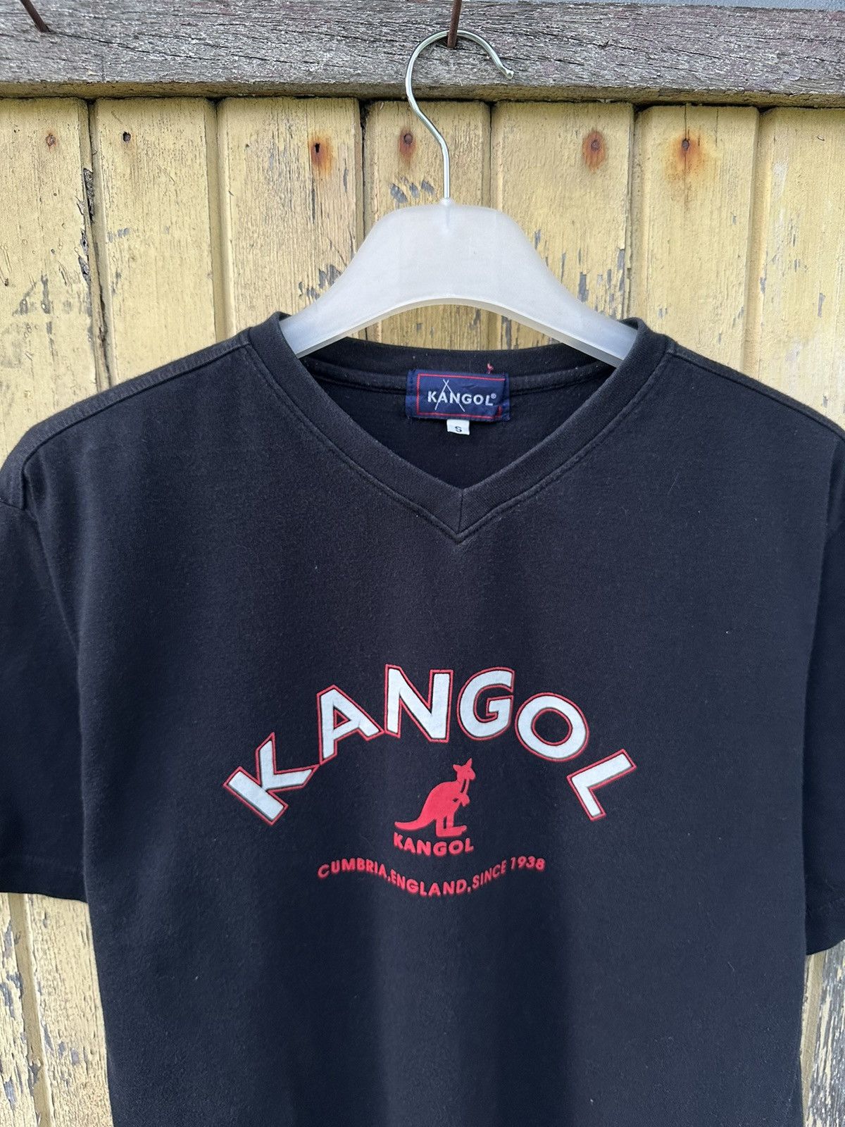 Kangol × Vintage Vintage Kangol Big Logo Crop Shirt A426 Size US S / EU 44-46 / 1 - 2 Thumbnail