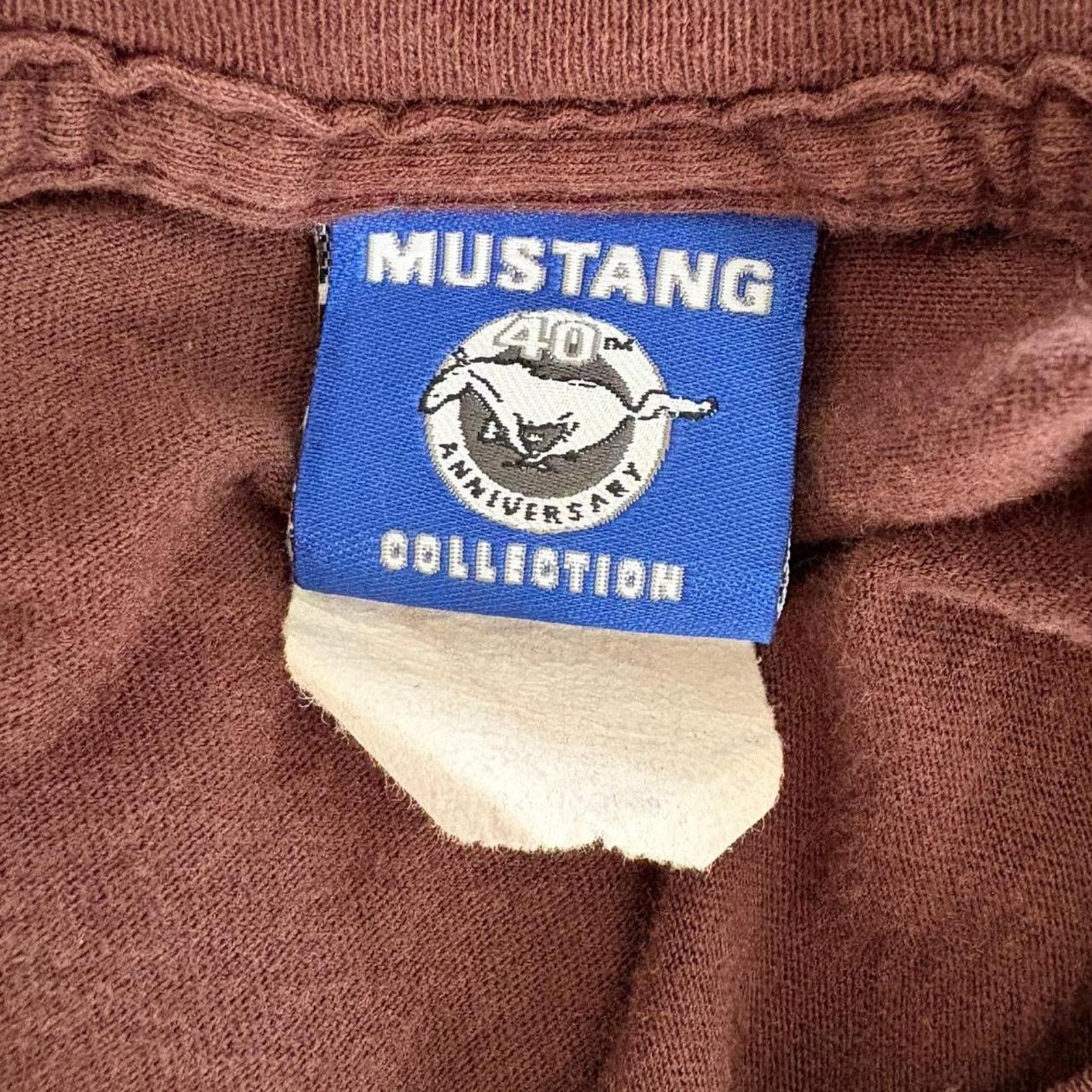 Vintage Brown Vintage Mustang 40th Anniversary Horse Graphic Tee Size XS / US 0-2 / IT 36-38 - 6 Thumbnail