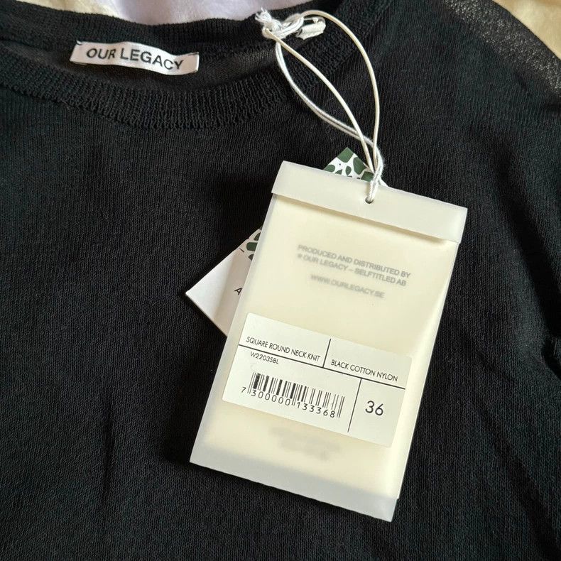 Our Legacy Our Legacy size36 Black short-sleeved T-shirt Size US XXS / EU 40 - 2 Thumbnail