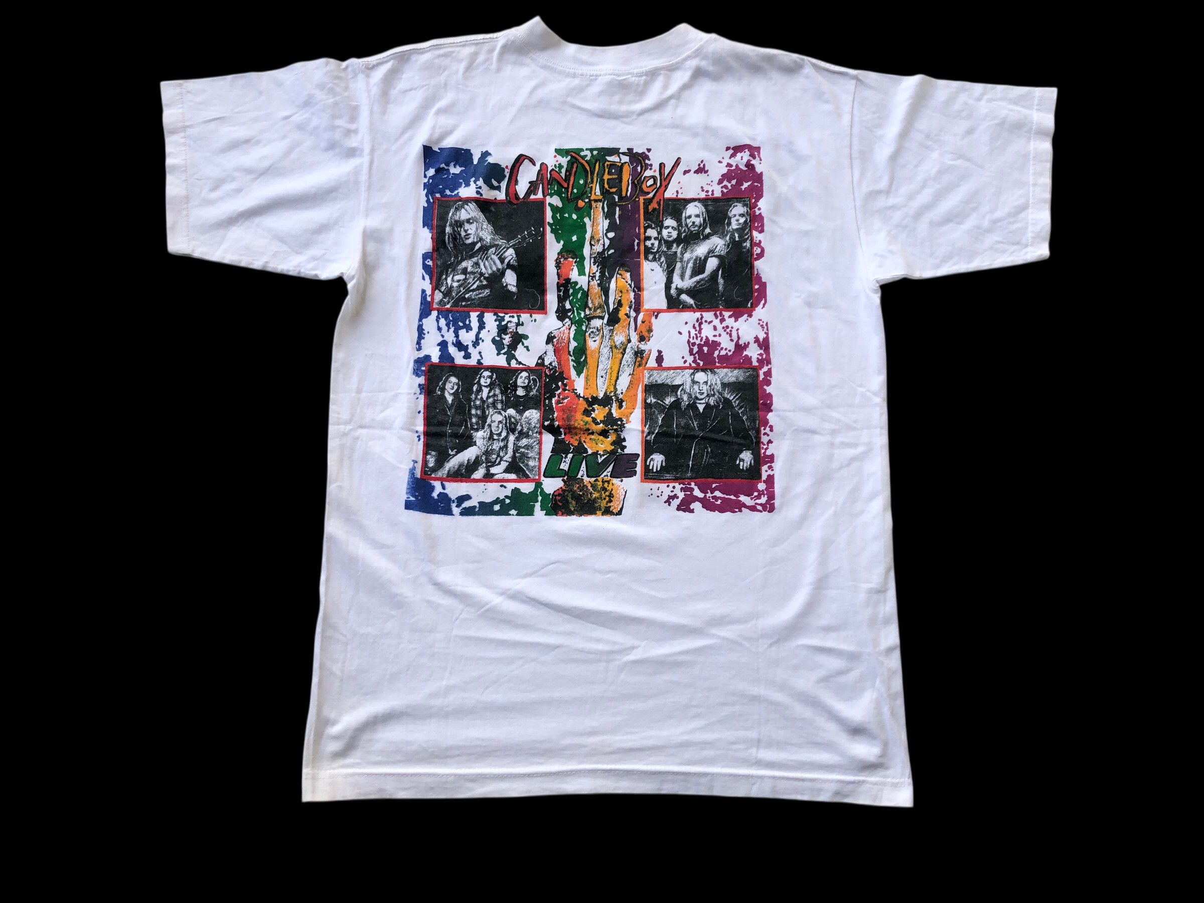 Vintage 🔥Vintage 90s CANDLEBOX Bootleg Tour Grunge Band T-Shirt Size US L / EU 52-54 / 3 - 2 Thumbnail