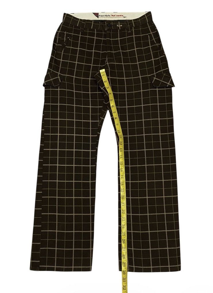 Japanese Brand PPFM Side Pocket Plaid Cargo Trousers Size 28" / US 6 / IT 42 - 14 Thumbnail