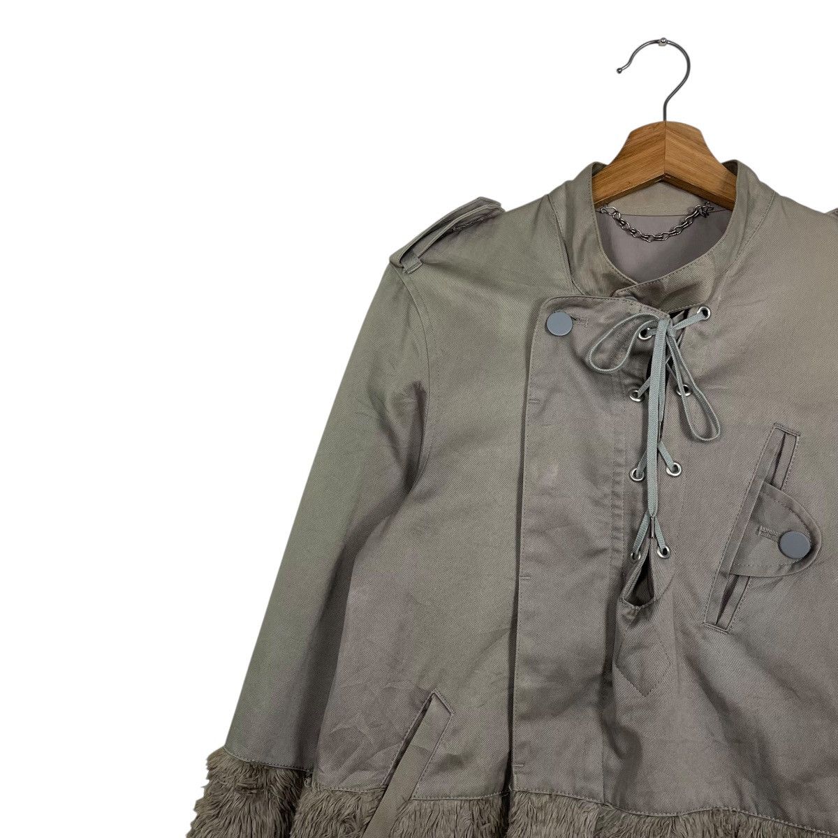 Mihara Yasuhiro Fur Mix Rider Jacket