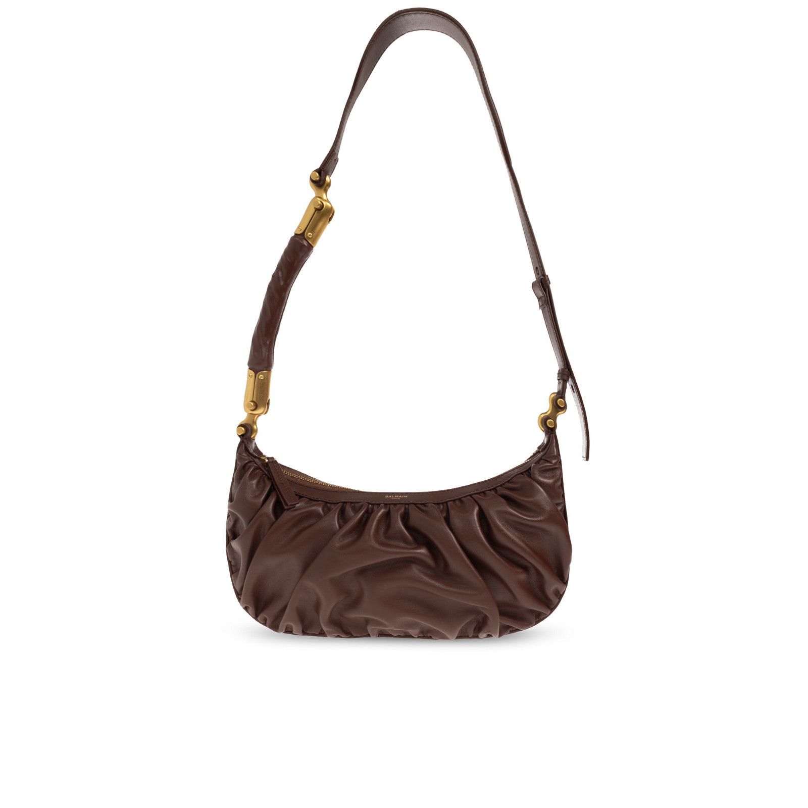 Balmain BALMAIN Ebene Hobo Medium Brown Shoulder Bag New & Authentic Size ONE SIZE - 2 Thumbnail