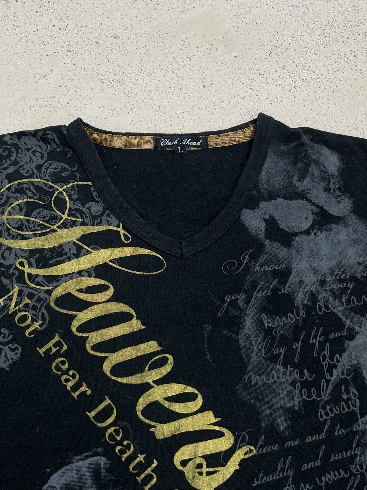 Japanese Brand × KMRii Clash Ahead Y2K Design Smoke Wording Death Poem Size US M / EU 48-50 / 2 - 9 Thumbnail