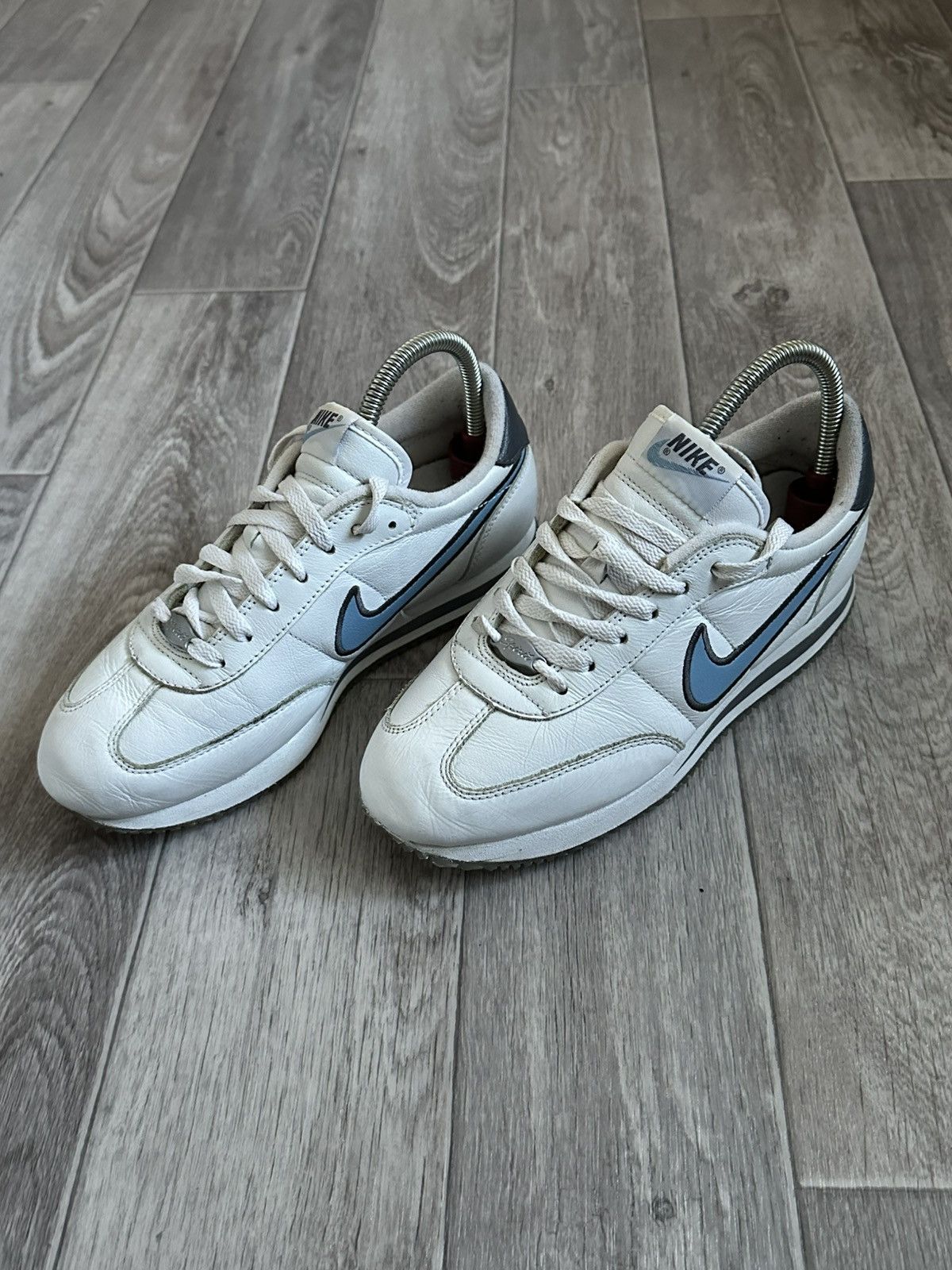 Nike × Vintage Nike Vintage Cortez Sneakers 40,5 26cm Blue White rare Size US 9 / EU 42 - 3 Thumbnail