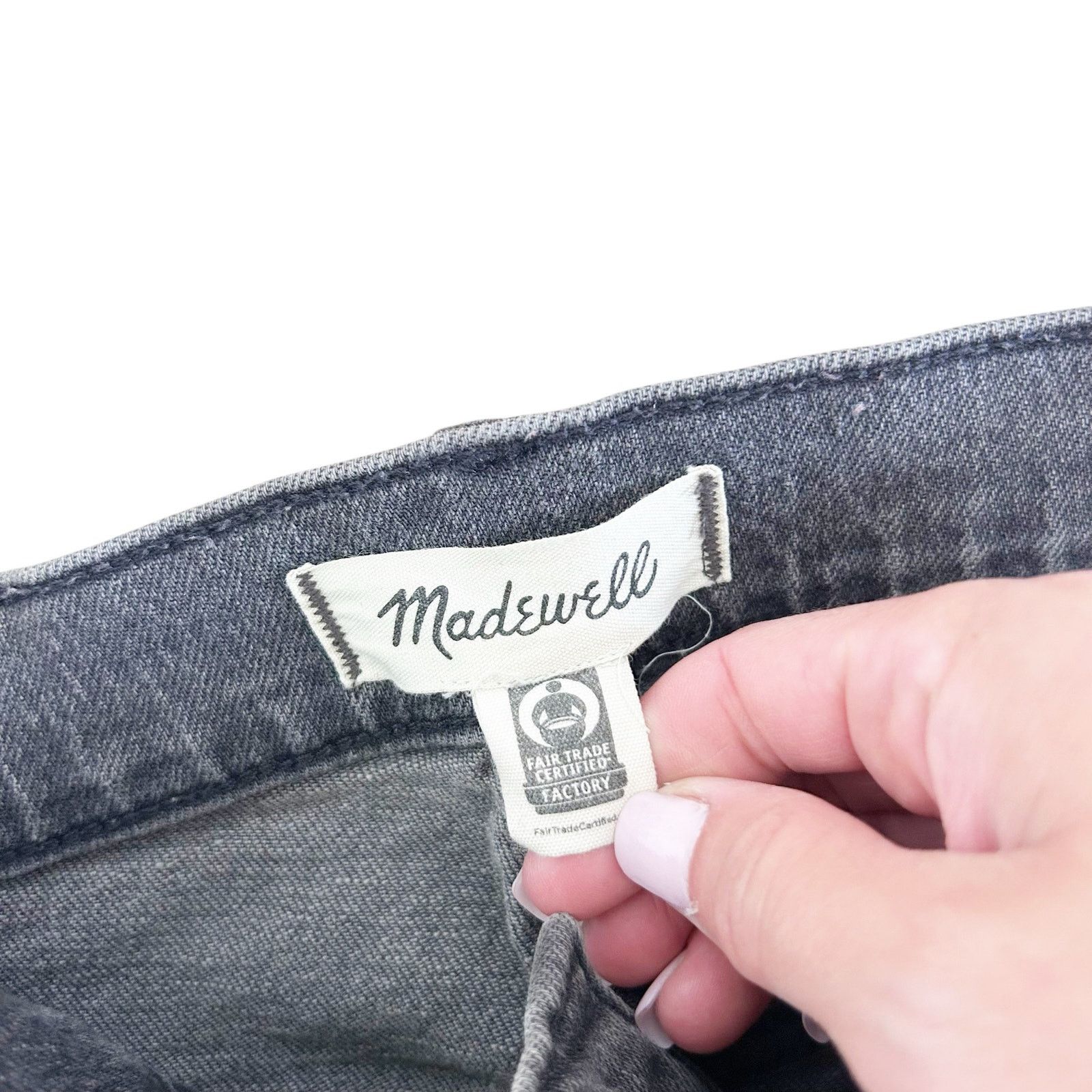 Madewell Madewell Gray Black The Perfect Vintage Jeans Sz 27P Size 27" / US 4 / IT 40 - 2 Thumbnail