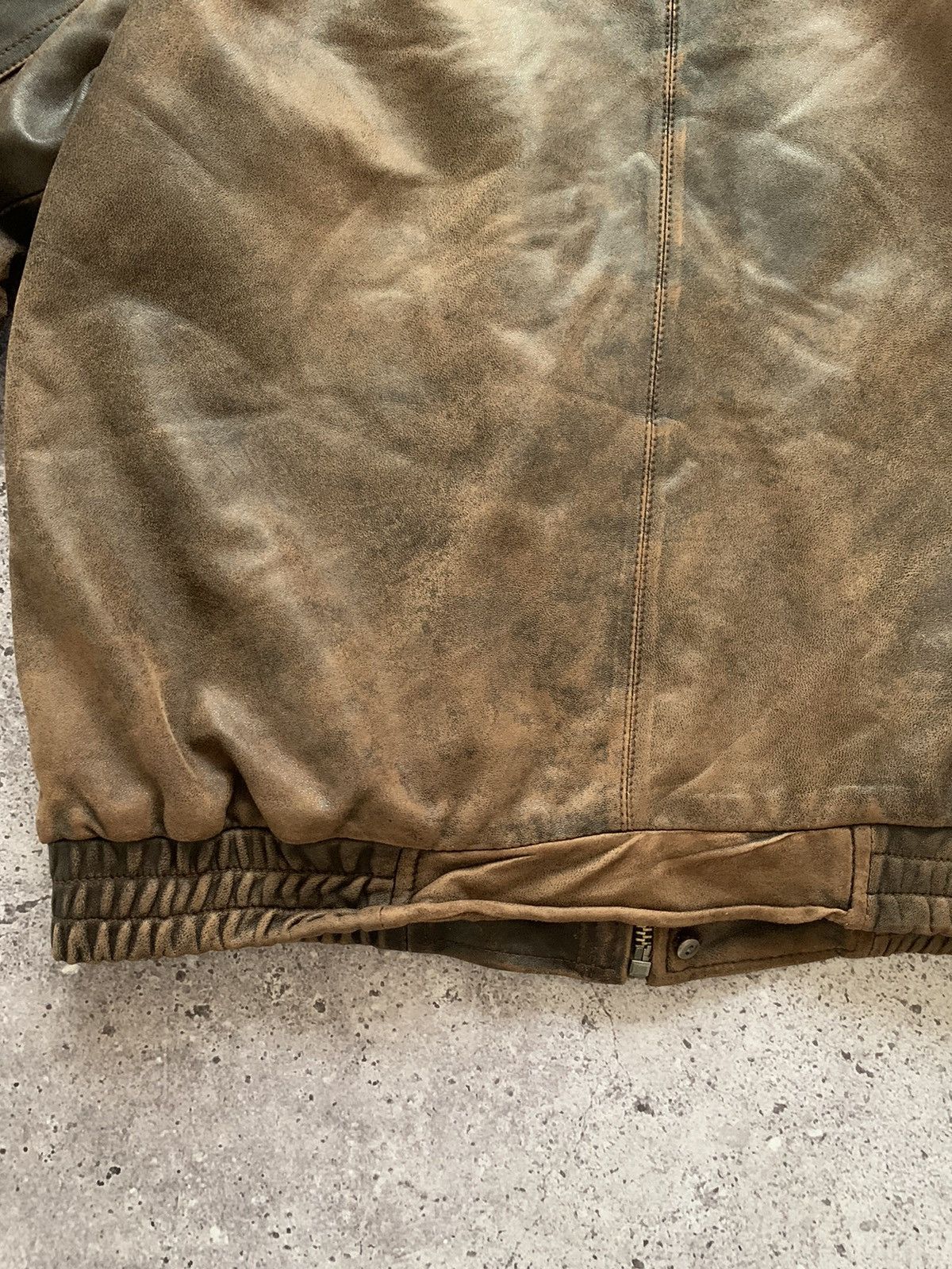 Other Faded Brown Leather Jacket Size US M / EU 48-50 / 2 - 5 Thumbnail