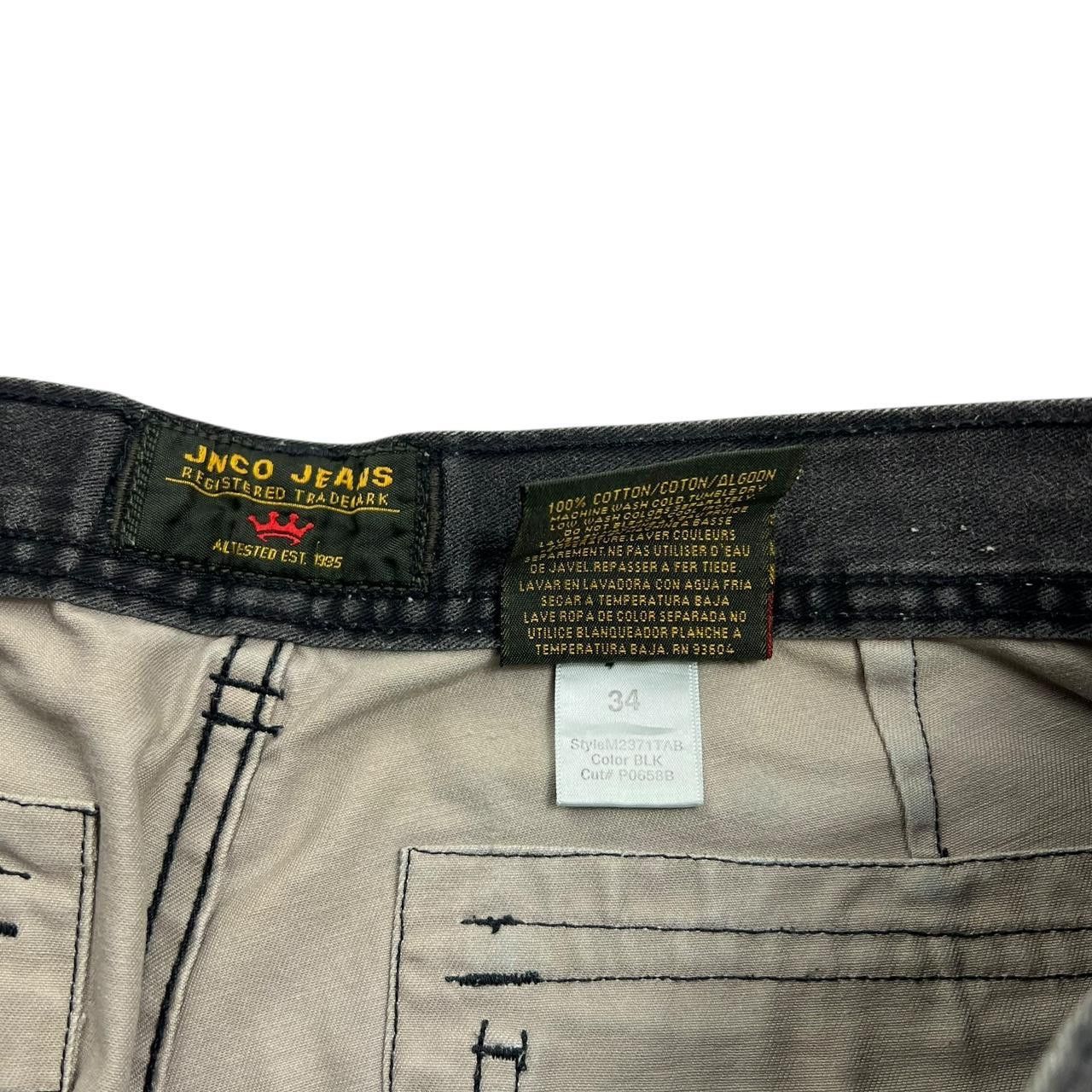 JNCO Vintage Embroidered Flame Crown Jnco Cargo Shorts - Waist 34 Size US 34 / EU 50 - 8 Thumbnail