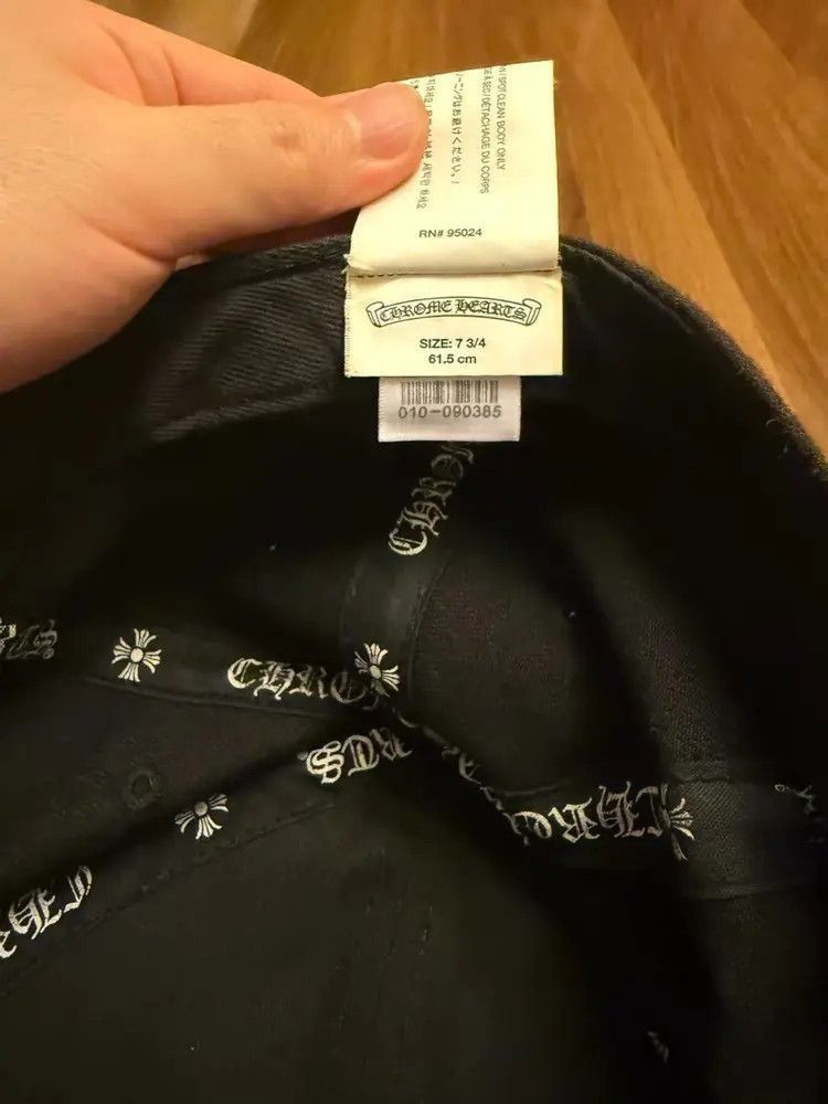 Chrome Hearts Chrome Heart Stitch Logo Hat-2507 Size ONE SIZE - 5 Thumbnail