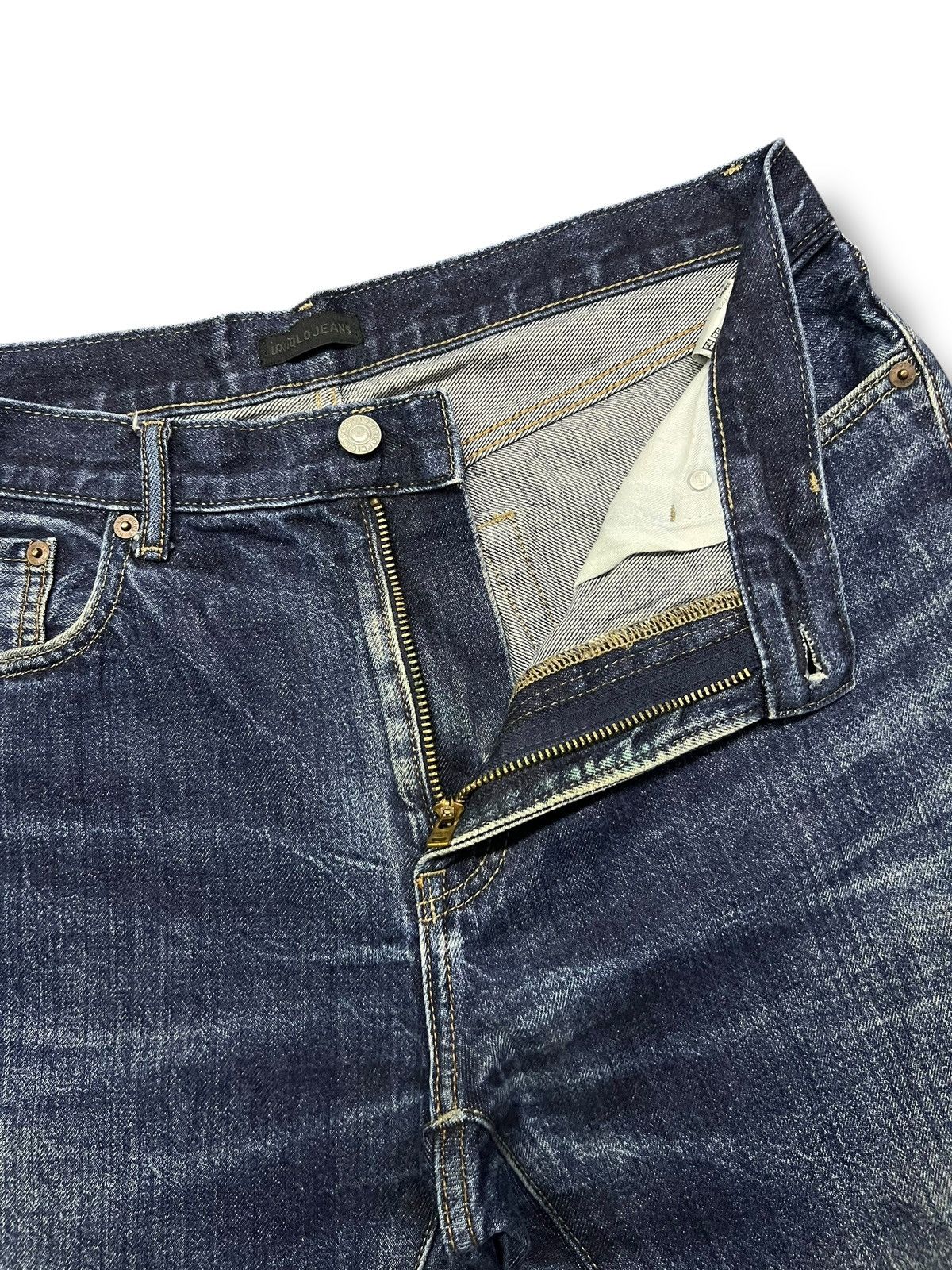 Uniqlo Vintage Uniqlo Selvedge Denim Japan - Faded Wash, Distressed Size US 33 - 9 Thumbnail