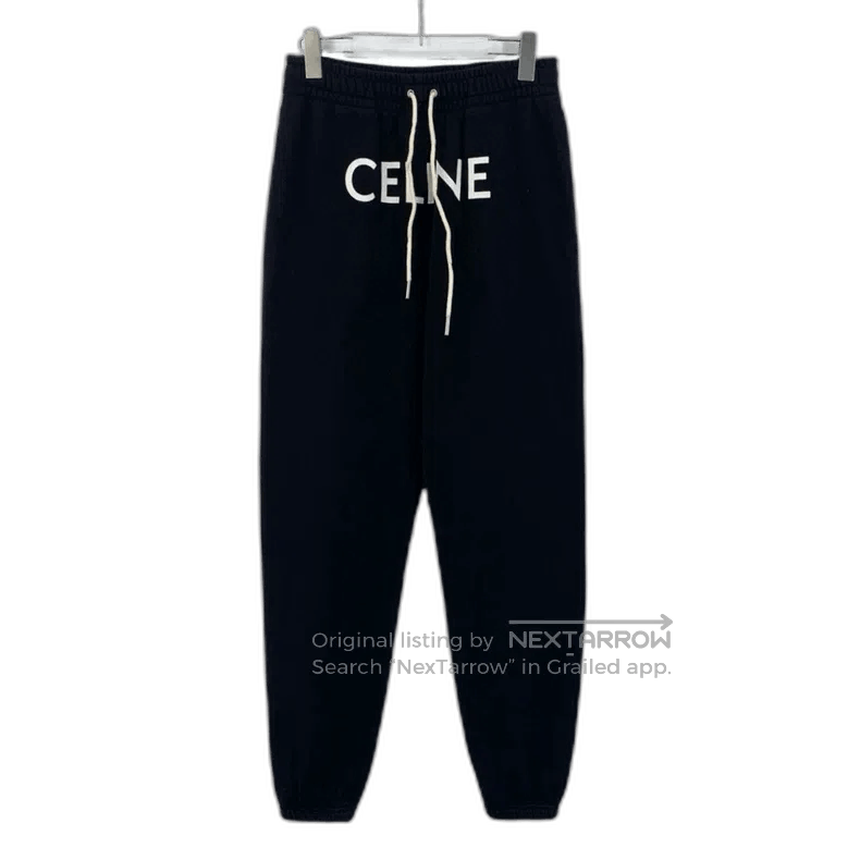 Celine Celine Black Logo Sweatpants M Size. Size US 32 / EU 48 - 1 Thumbnail
