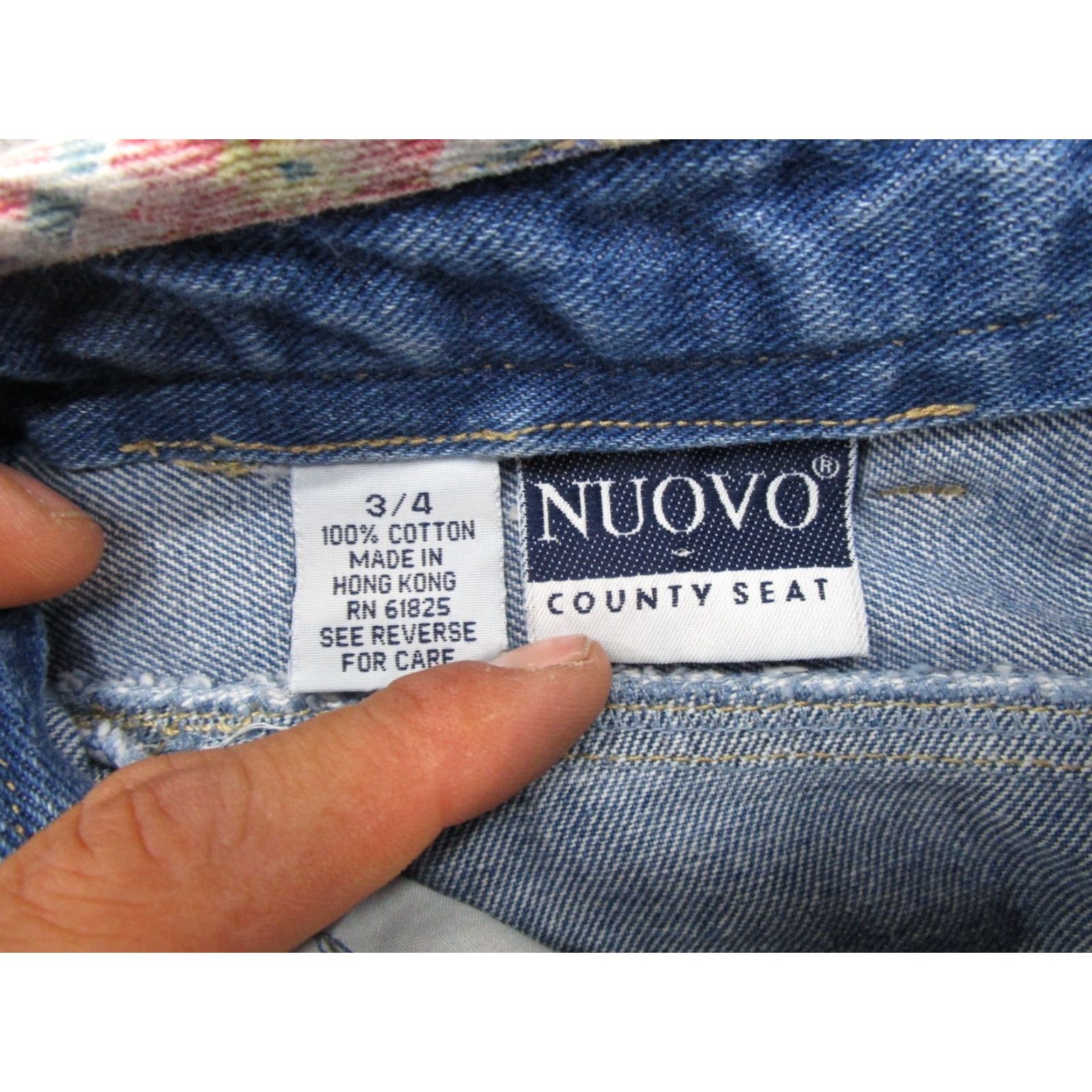 Vintage VINTAGE County Seat High Waisted Mom Blue Denim Jean Shorts Size 4 90s 5-Pocket Design Womens Jeans Shorts Silhouette Classic 90s Size 27" / US 4 / IT 40 - 2 Thumbnail