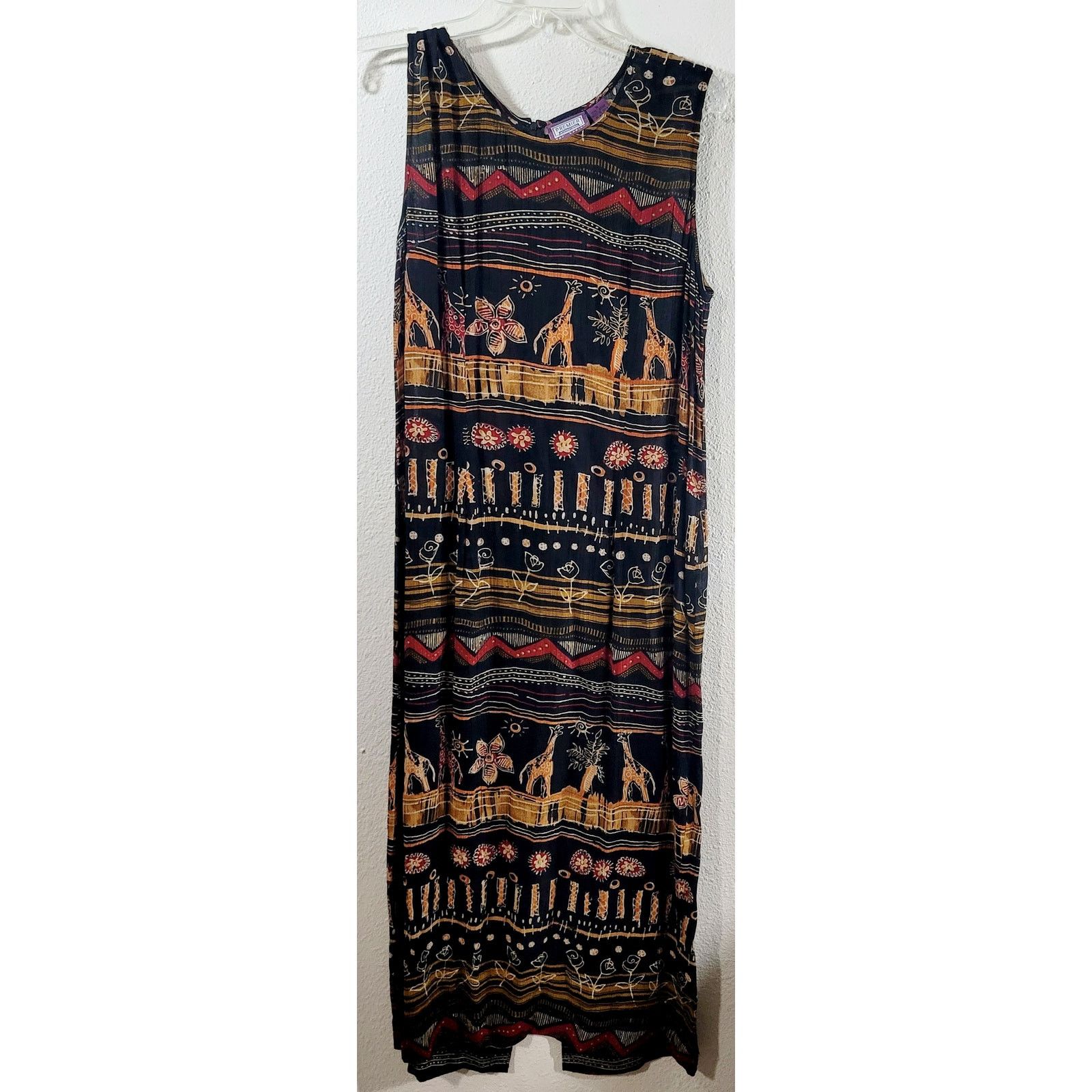 Other Premier International Black Safari Animal 2PC Maxi Dress M Size M / US 6-8 / IT 42-44 - 6 Thumbnail