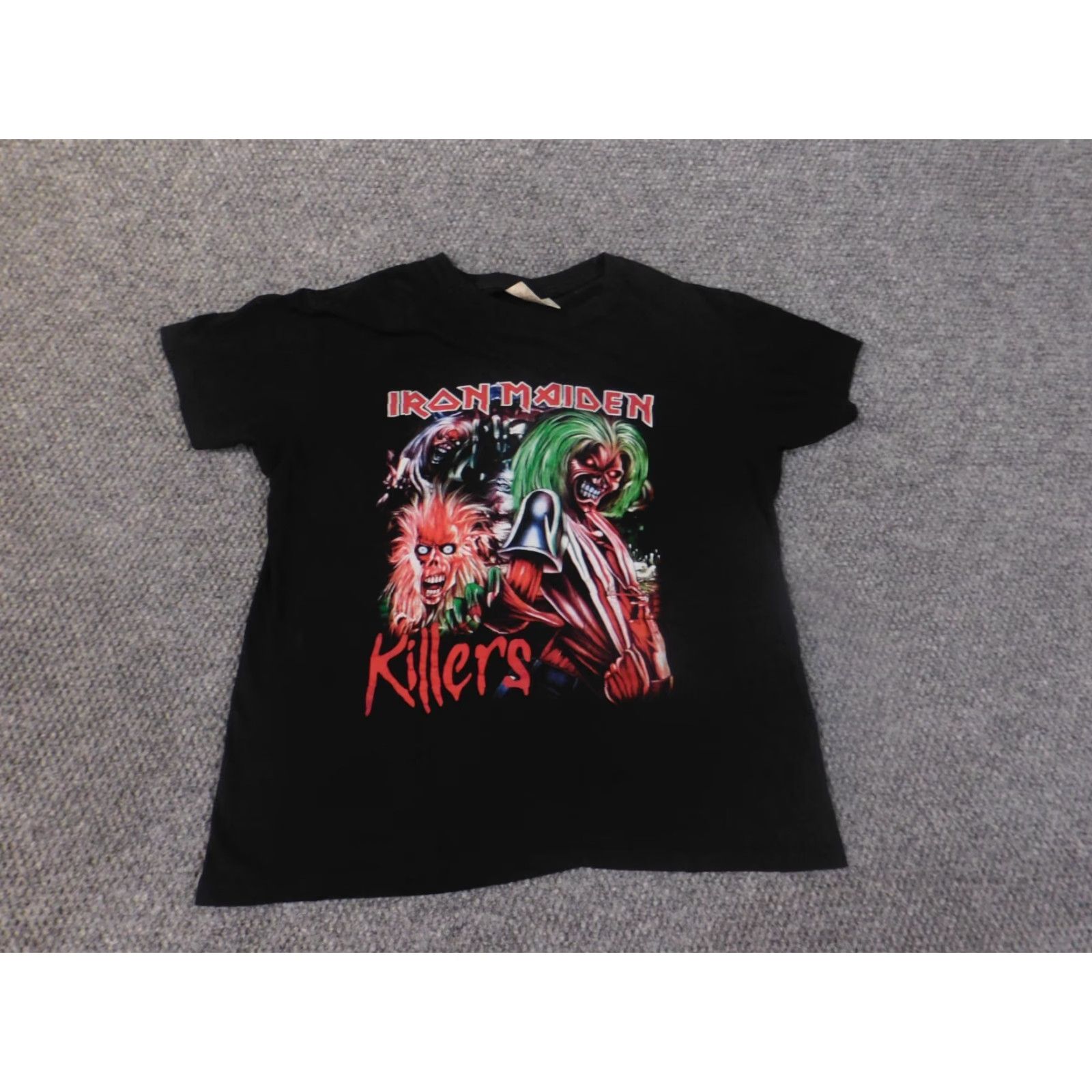 Vintage Iron Maiden Shirt Medium Mens Killers Black Graphic Skull Metal Rock Vintage T-Shirt Black Mens M Rock Size US M / EU 48-50 / 2 - 2 Thumbnail