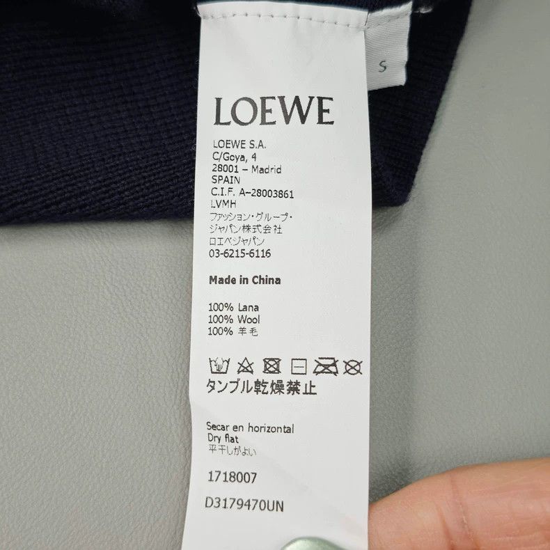 Loewe LOEWE Blue Tibetan wool sweater Size S / US 4 / IT 40 - 6 Thumbnail