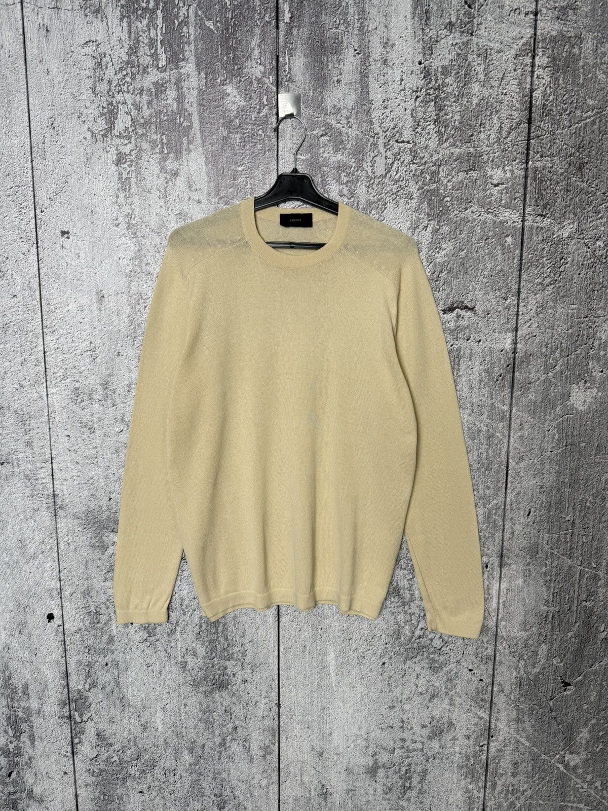 Zanone Lightweight Crewneck Cotton Jumper Sweater Size 50