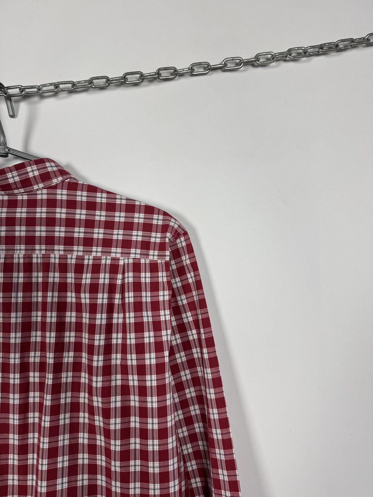 Lacoste Men’s Lacoste Long Sleeve Plaid Shirt Button Up Regular Fit Size US XL / EU 56 / 4 - 12 Thumbnail