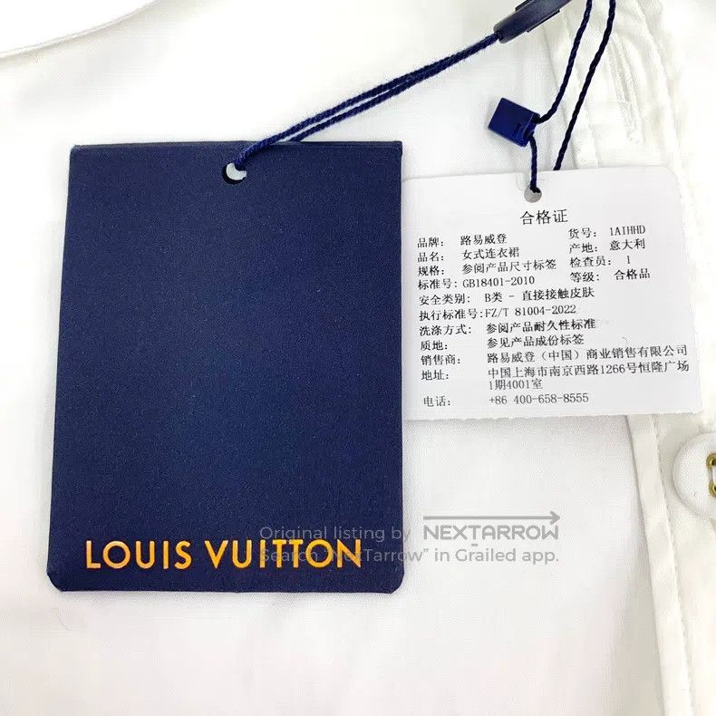 Louis Vuitton Louis Vuitton 25 White Cotton Lapel Single Breasted Short Size XS / US 0-2 / IT 36-38 - 7 Thumbnail