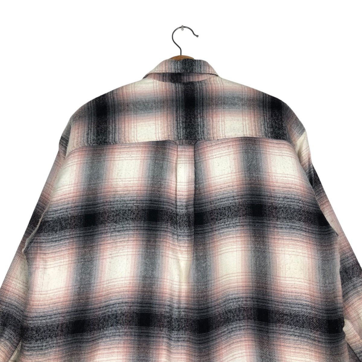 Japanese Brand 📌Vintage Chore Work Flannel Jacket Button Bayleaf Size US M / EU 48-50 / 2 - 10 Thumbnail