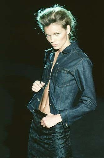 Gucci GUCCI Tom Ford FW 2000 Dark Blue Denim Leather Buckle Jacket Size S / US 4 / IT 40 - 2 Thumbnail