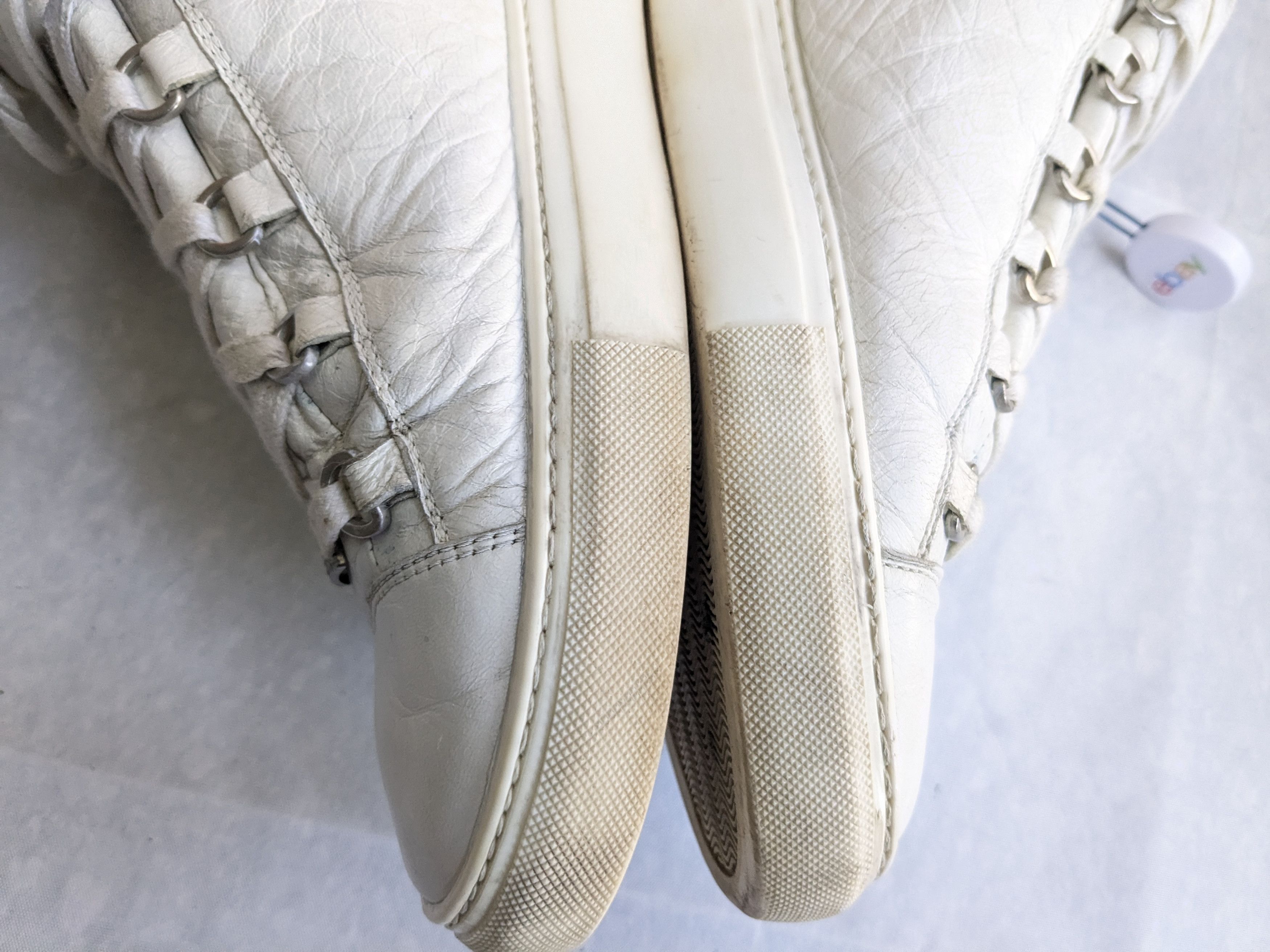 Balenciaga Balenciaga Arena Sneakers White 13 High Tops Leather Size US 13 / EU 46 - 10 Thumbnail