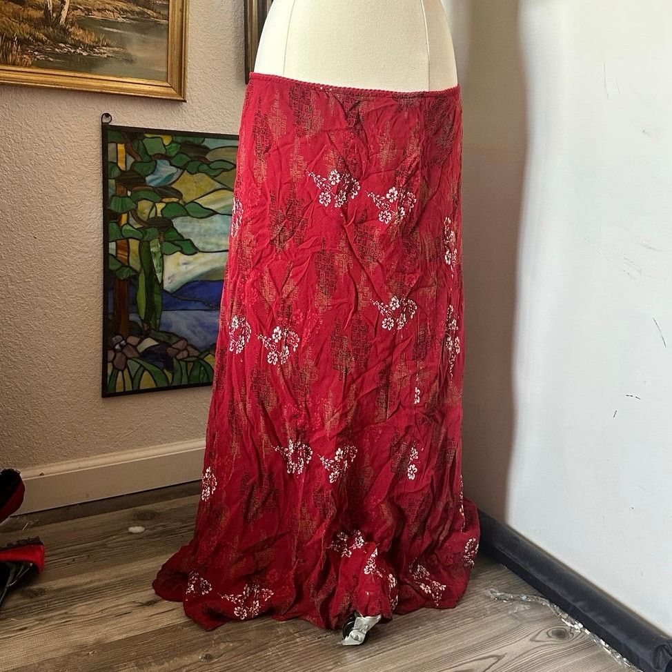 Other style & co white ted floral maxi skirt Size 36" / US 14 / IT 50 - 1 Thumbnail
